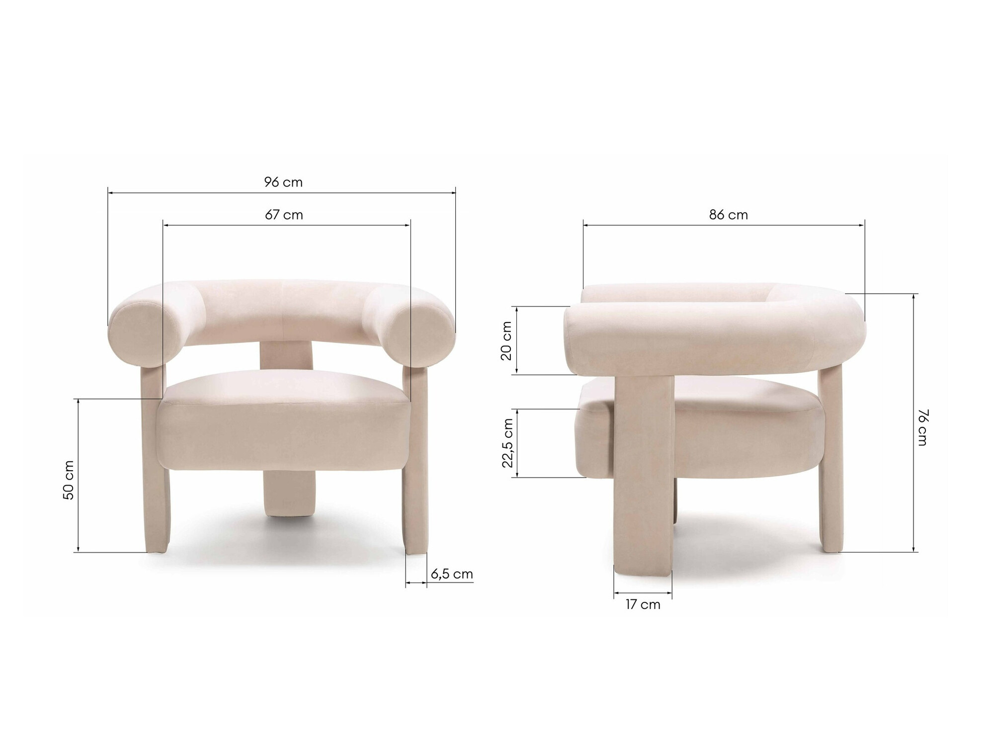 Fotelja Burleson 445 (Bež)