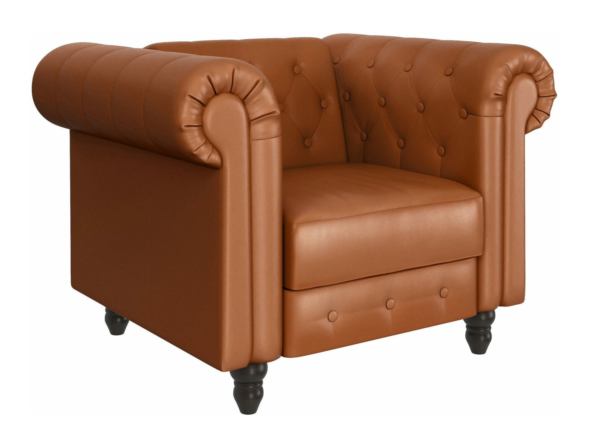 Chesterfield fotelja Tulsa 630 (Svijetlo smeđa)