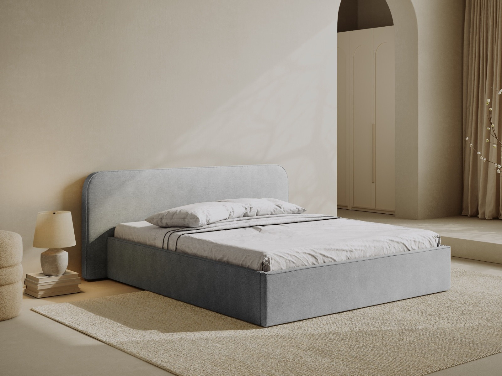 Krevet Beckley 158 (Babel Svijetlo siva)