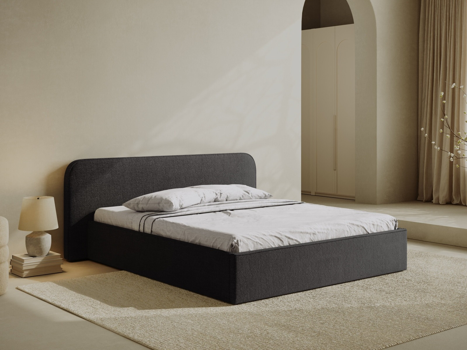 Krevet Beckley 158 (Monet Anthracite)