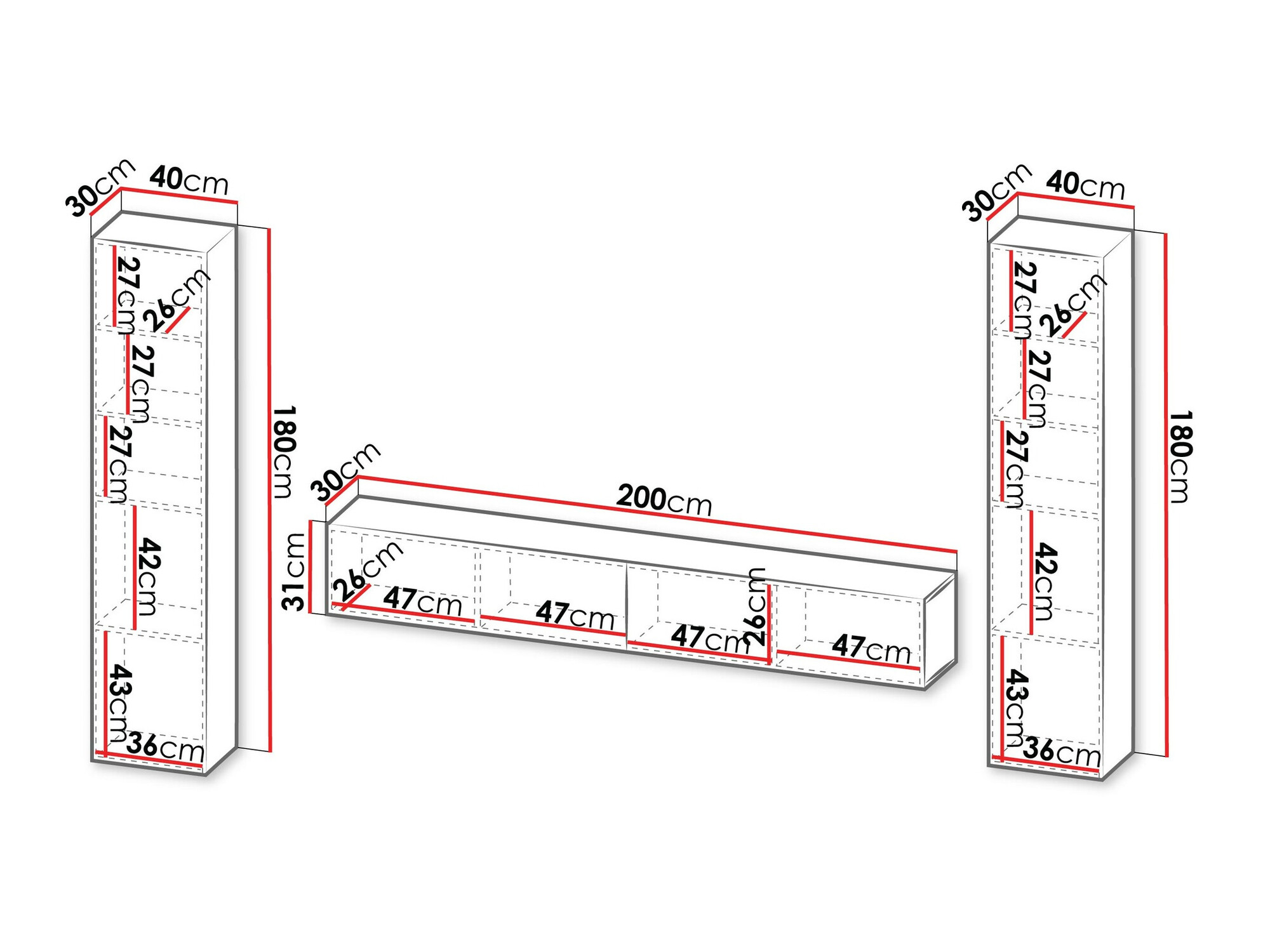 Set za dnevni boravak Species II (Crna)