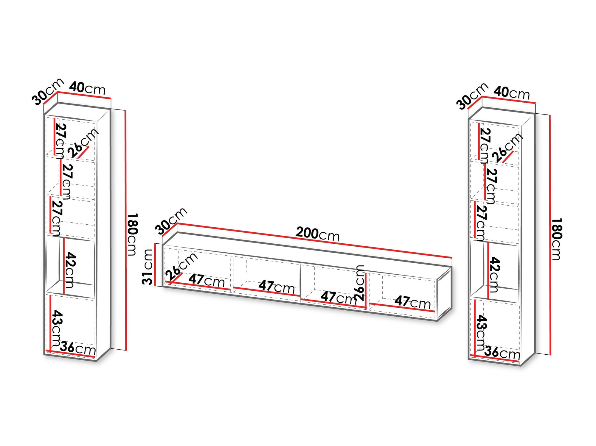 Set za dnevni boravak Species III (Crna)