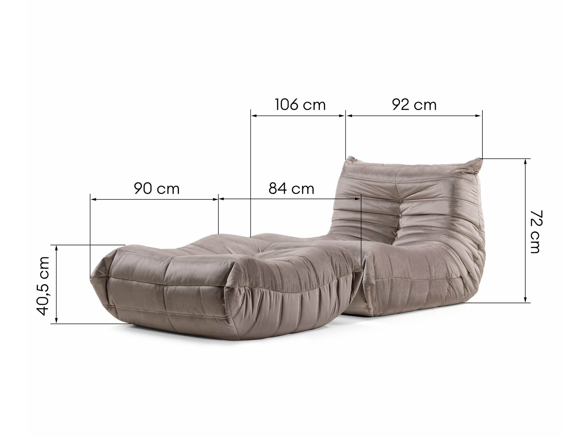 Vreća za sjedenje Burleson 225 (Smeđa)