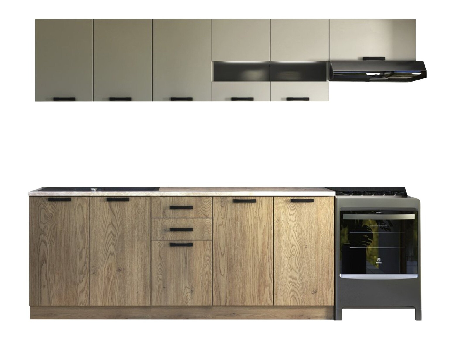 Kuhinjski set Houston 1182 (Kašmir + Hrast)