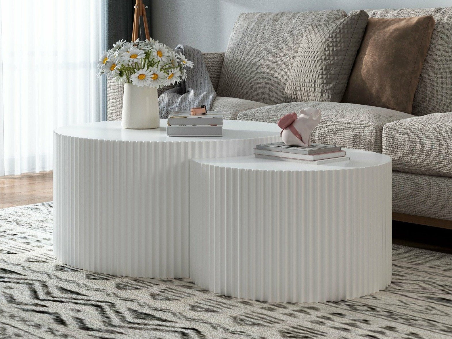 Set stolića za kavu Burleson 234 (Bijela)