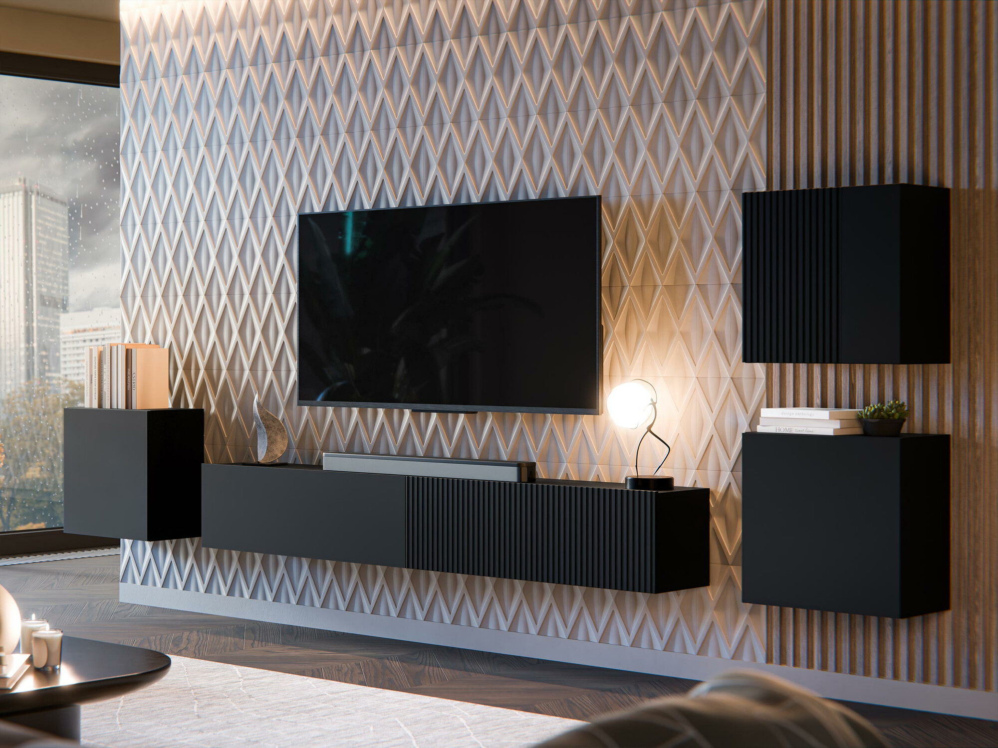 Set za dnevni boravak Species IV (Crna)