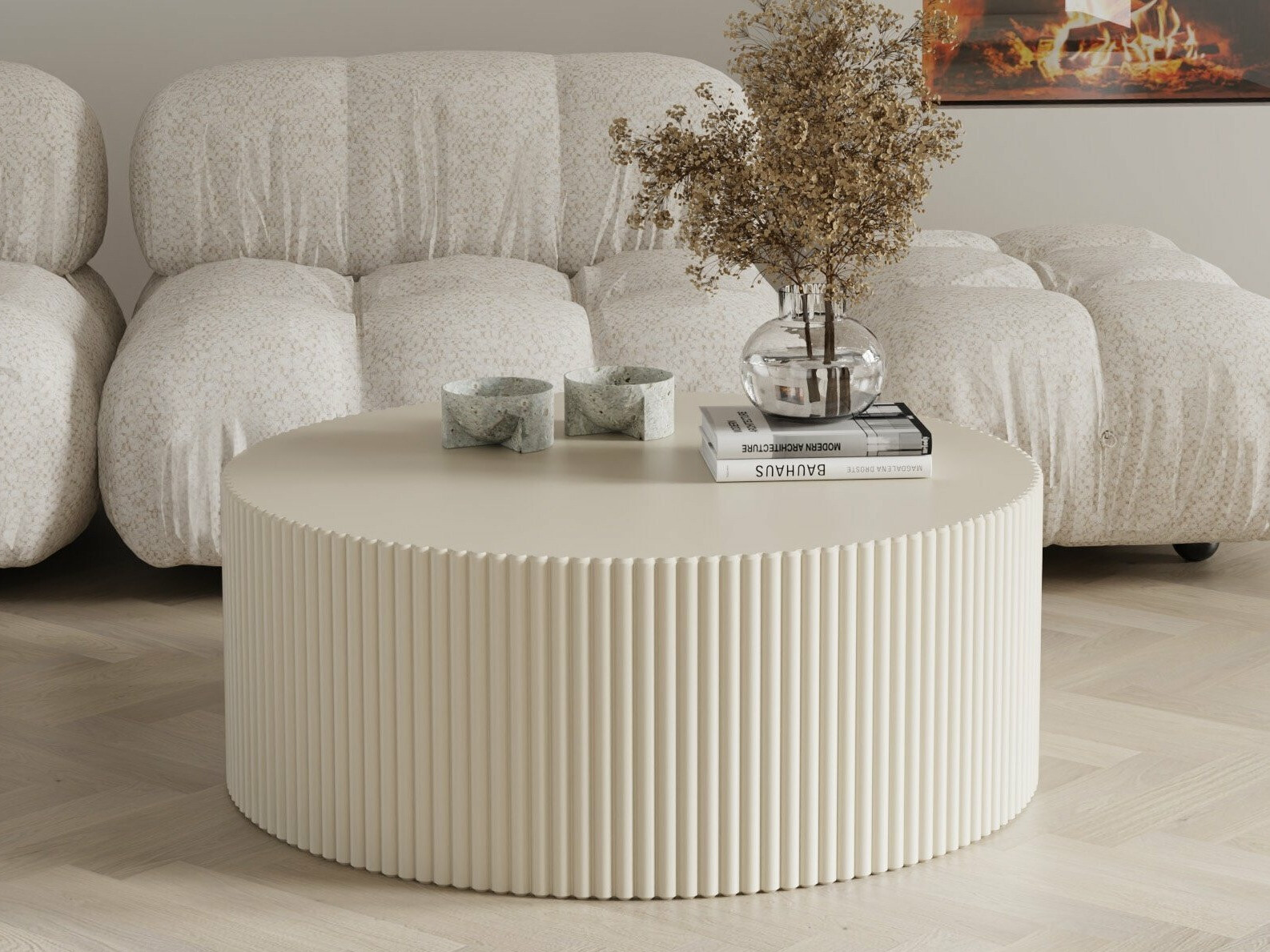 Stolić za kavu Burleson 231 (Krem)