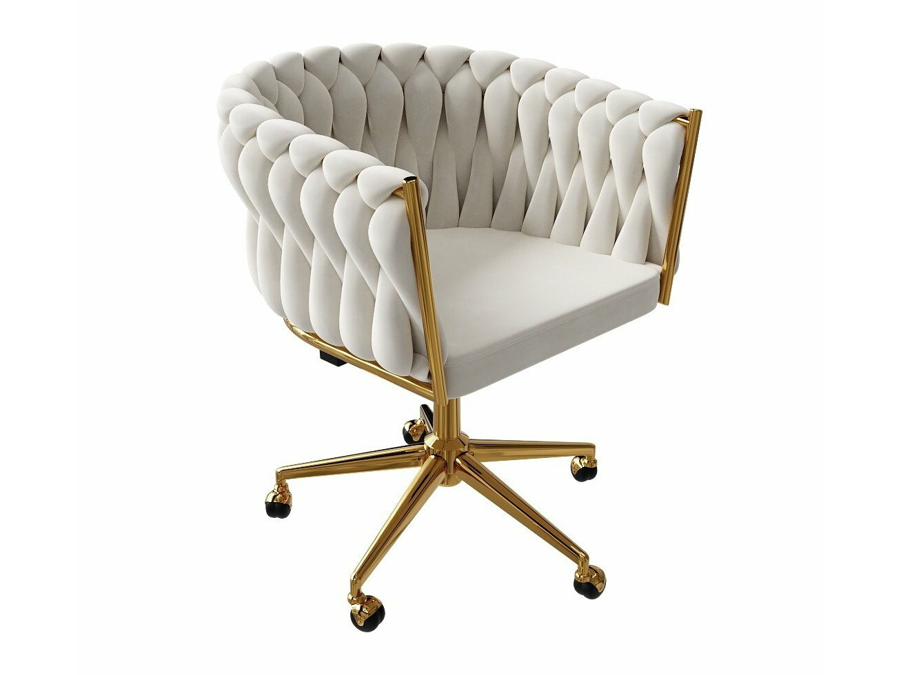 Uredska stolica Burleson 235 (Bež + Zlatna)