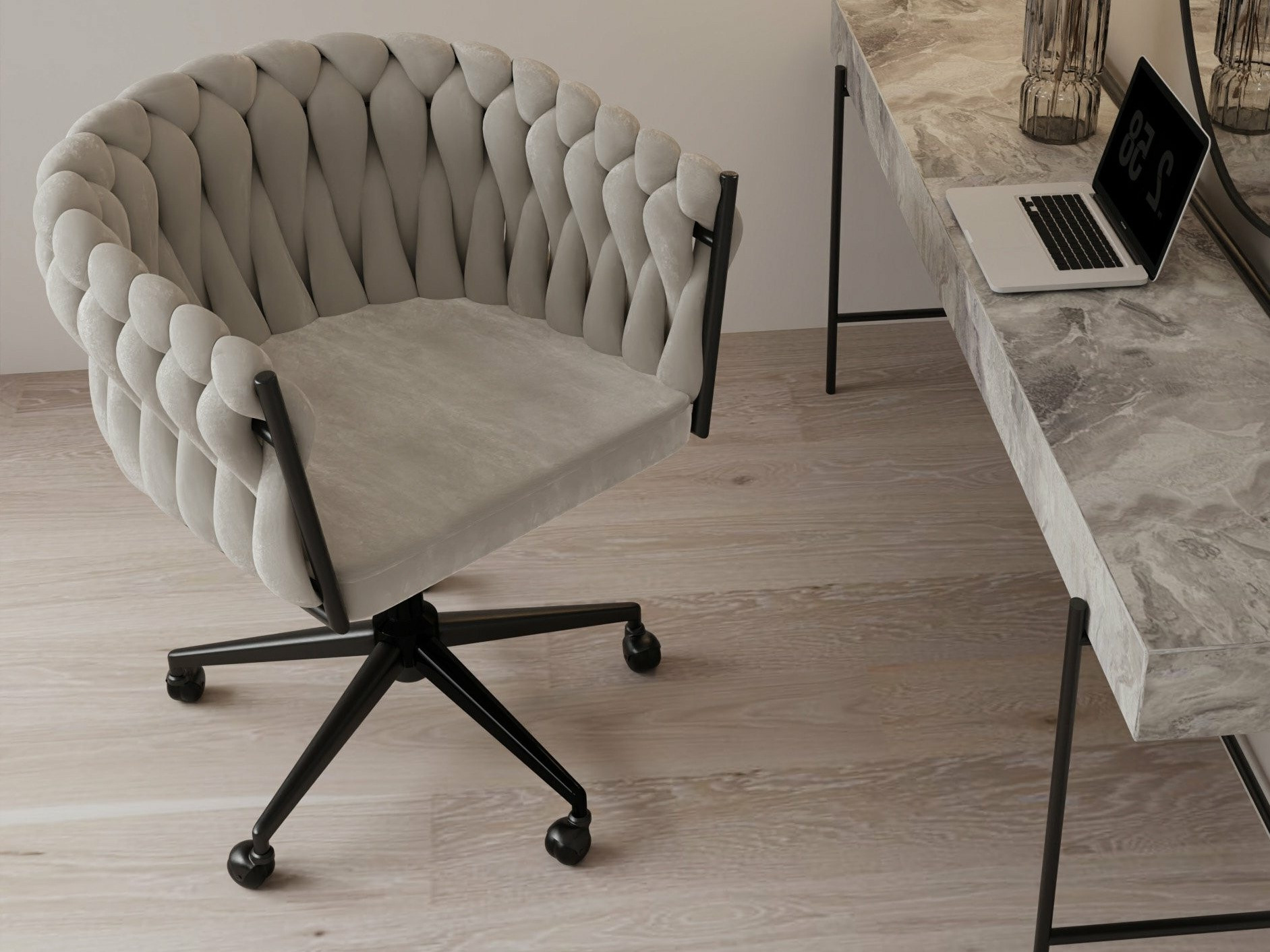 Uredska stolica Burleson 235 (Siva + Crna)