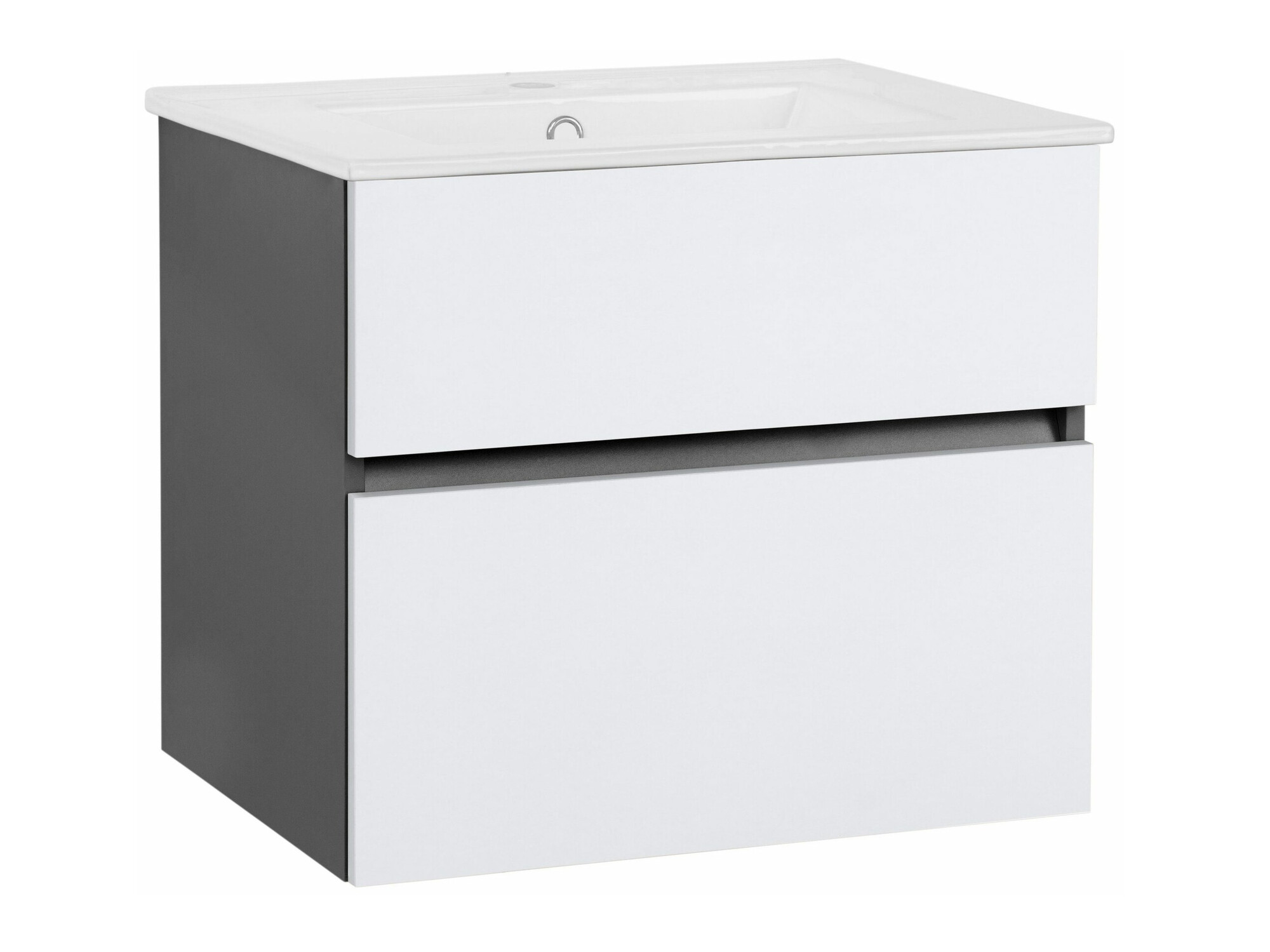 Zidni ormarić za umivaonik Denton 1478 (Bijela + Antracit)