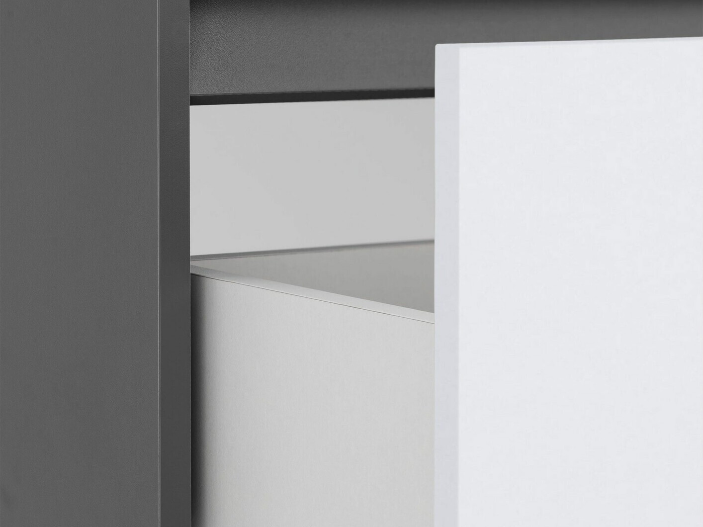 Zidni ormarić za umivaonik Denton 1478 (Bijela + Antracit)