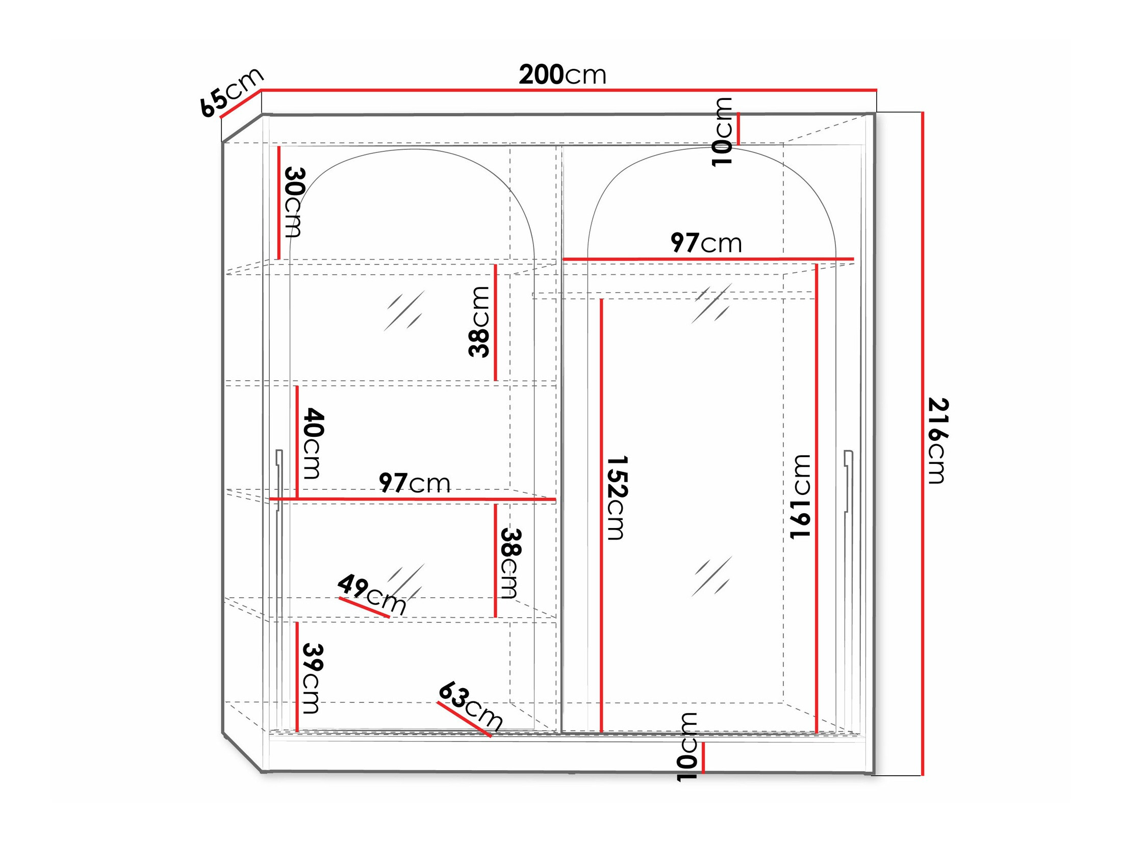 Ormar Toledo 133 (Bijela)