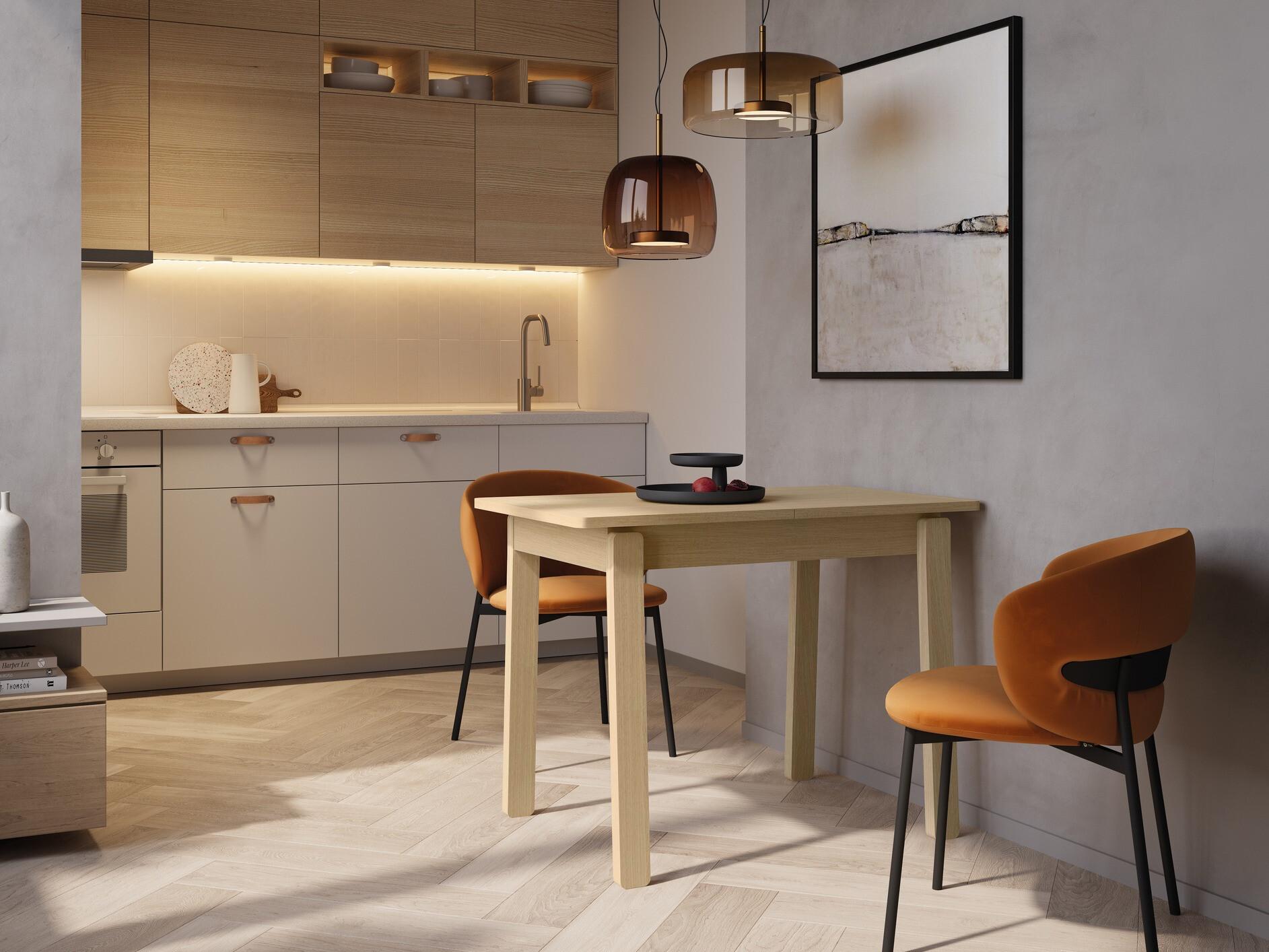 Stol Fresno 173 (Svijetli hrast)