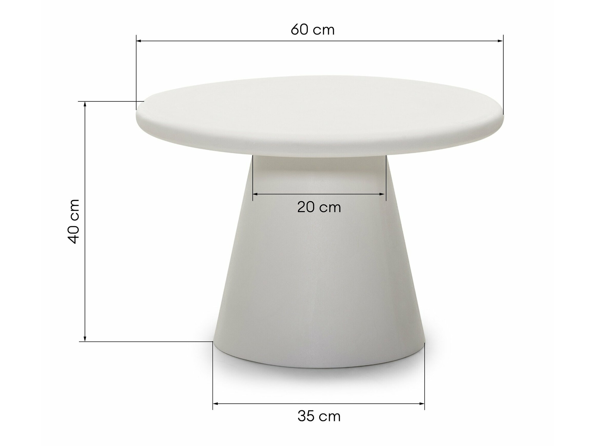 Stolić za kavu Burleson 253 (Krem)