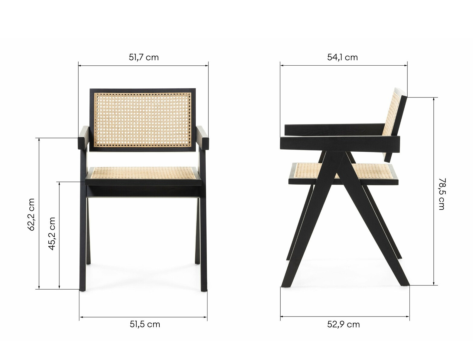 Stolica Burleson 245 (Crna + Svijetlo smeđa)