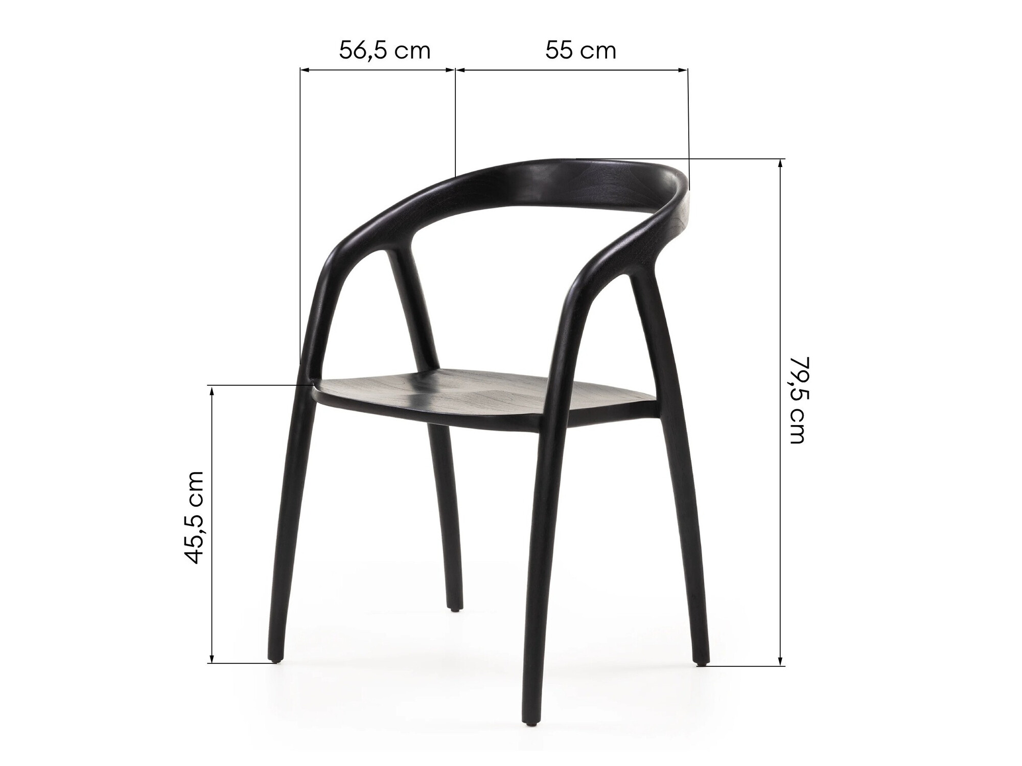 Stolica Burleson 246 (Crna)