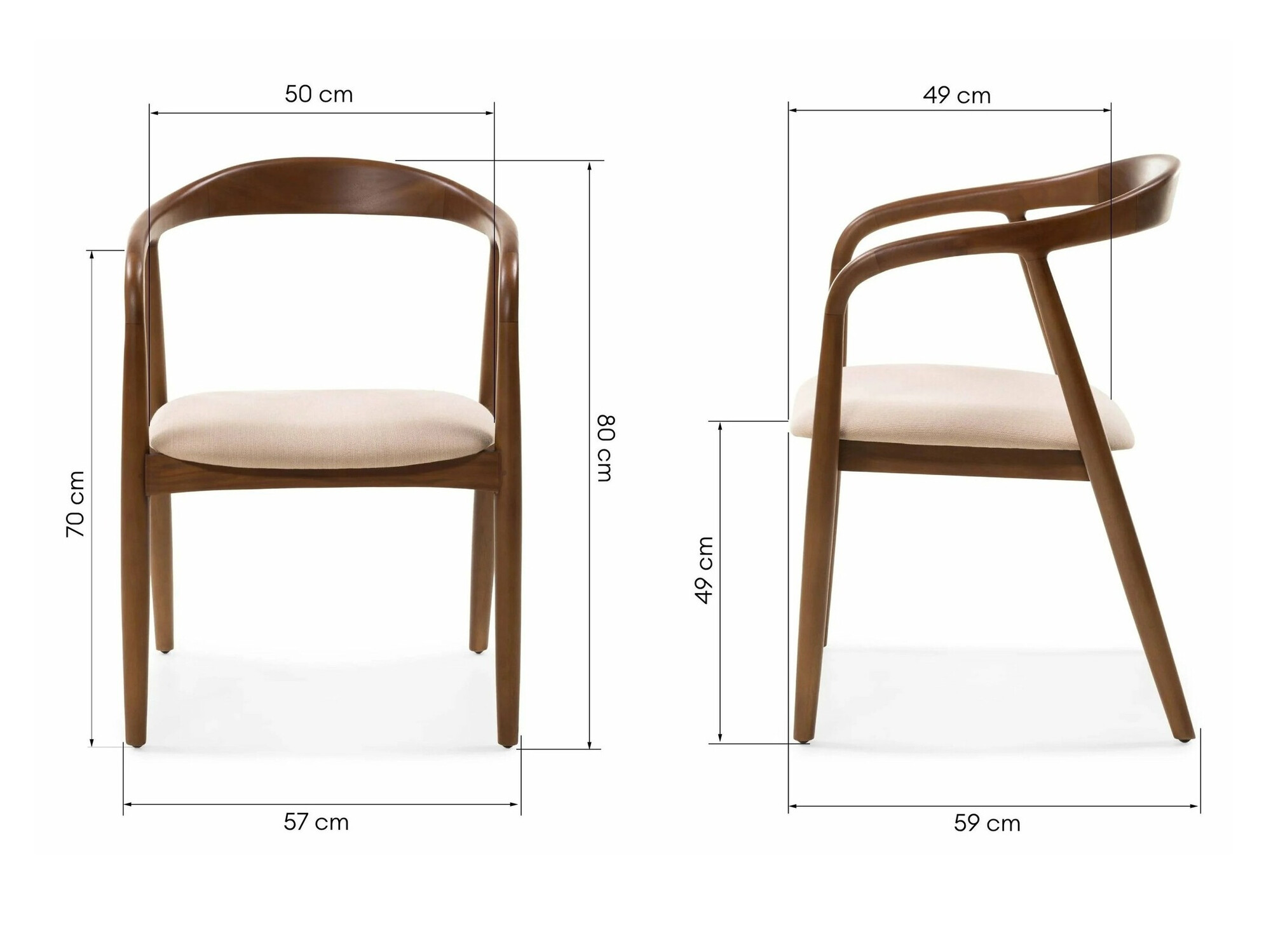 Stolica Burleson 247 (Orah + Bež)