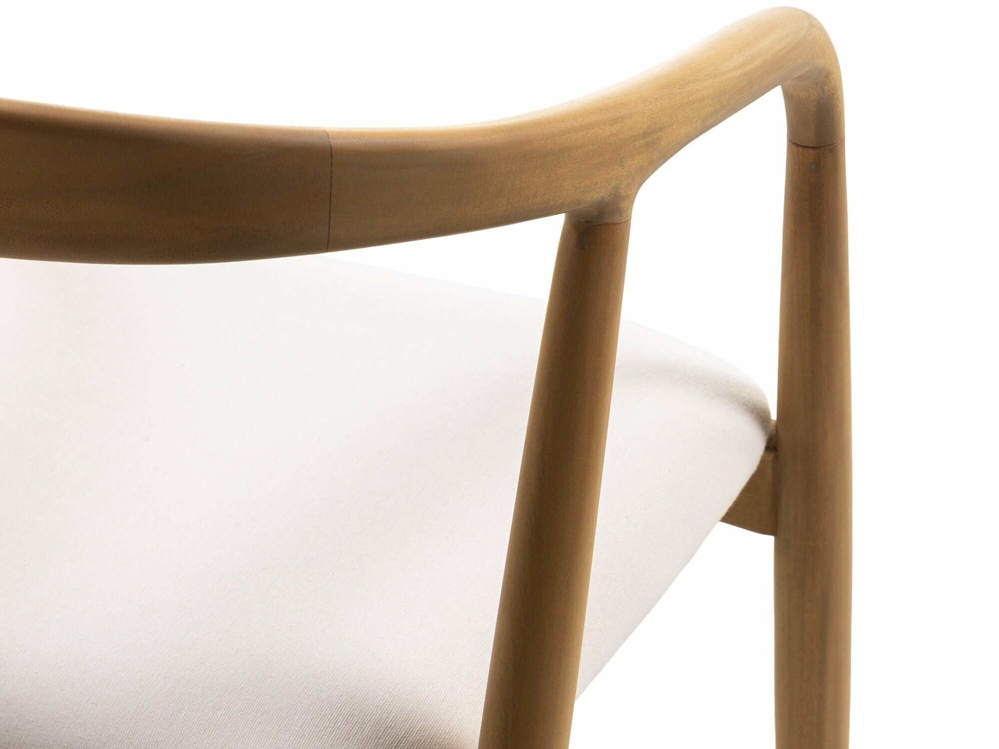 Stolica Burleson 247 (Svijetlo drvo + Krem)