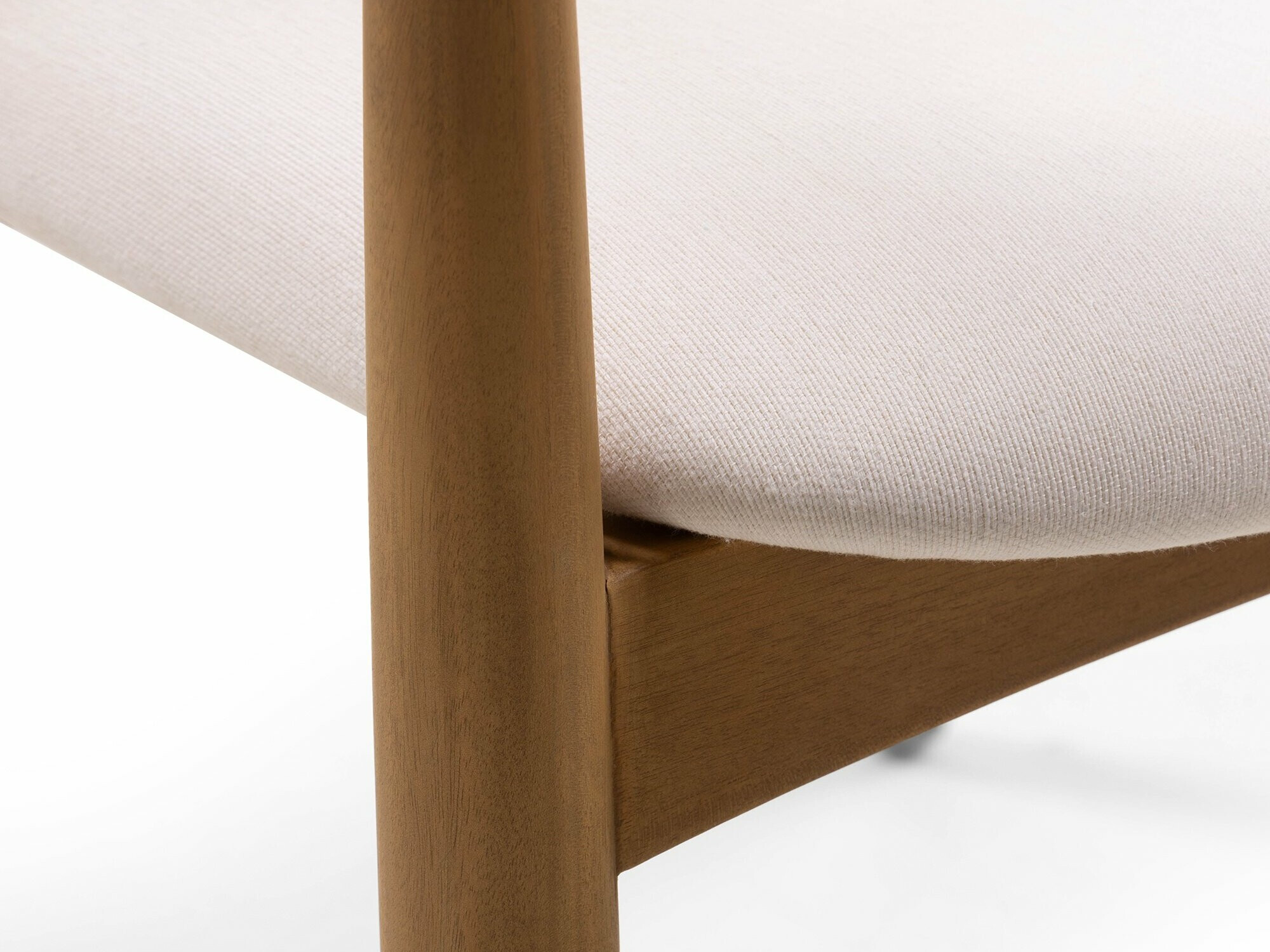 Stolica Burleson 247 (Svijetlo drvo + Krem)