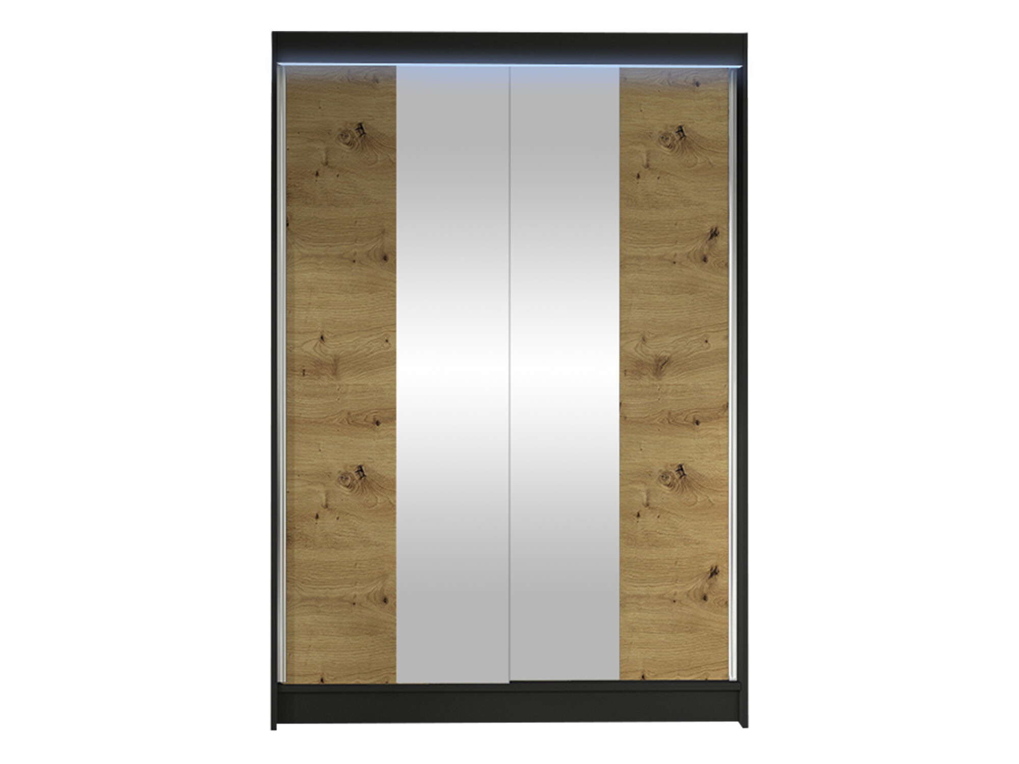 Ormar Closico 148 (Crna + Hrast Artisan)