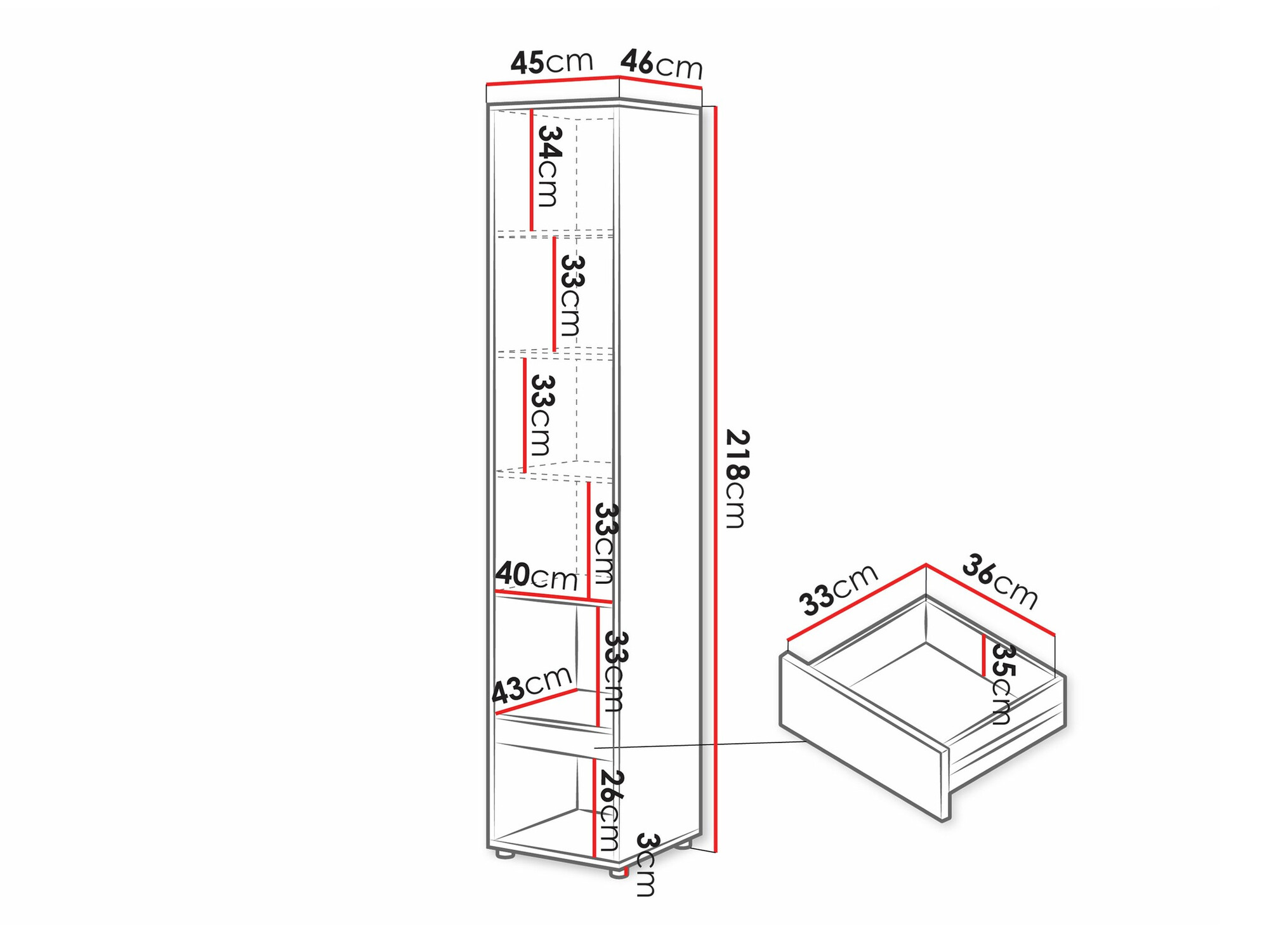 Set namještaja Concept Pro Lenart Levfere 144 (Bijela)
