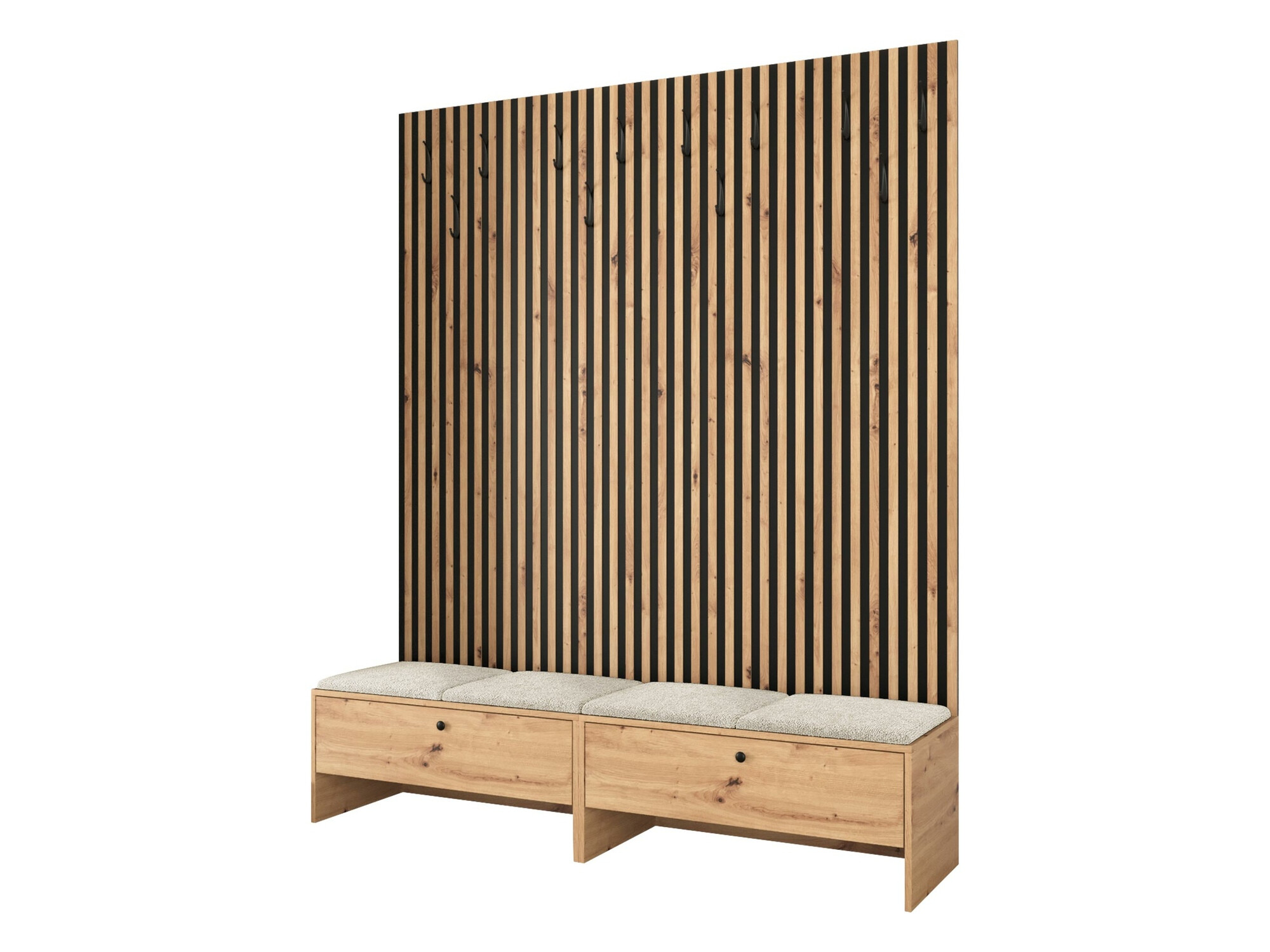 Set za hodnik Donio V (Hrast Artisan + Abriamo 3)