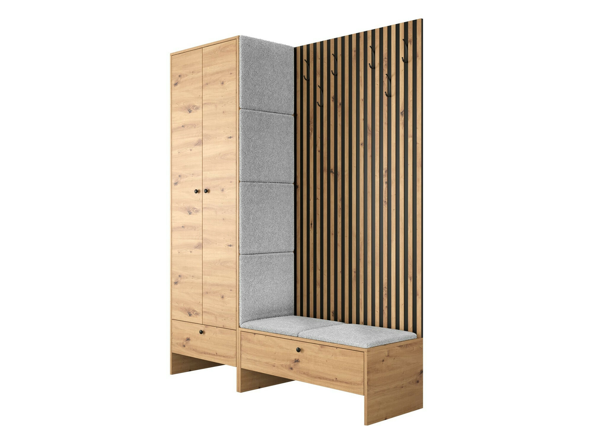 Set za hodnik Hartford 320 (Hrast Artisan + Abriamo 6)