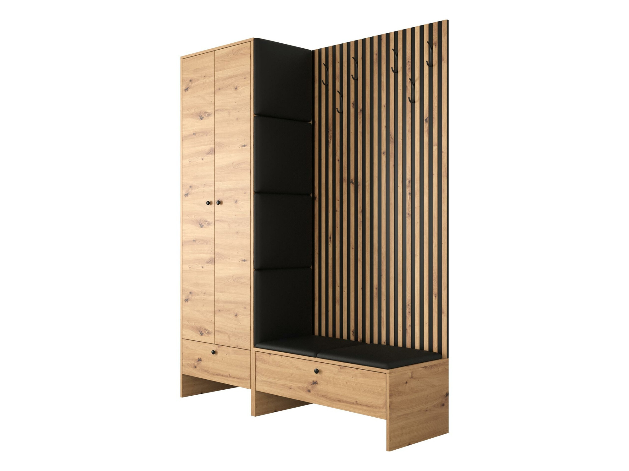 Set za hodnik Hartford 320 (Hrast Artisan + Soft 011)