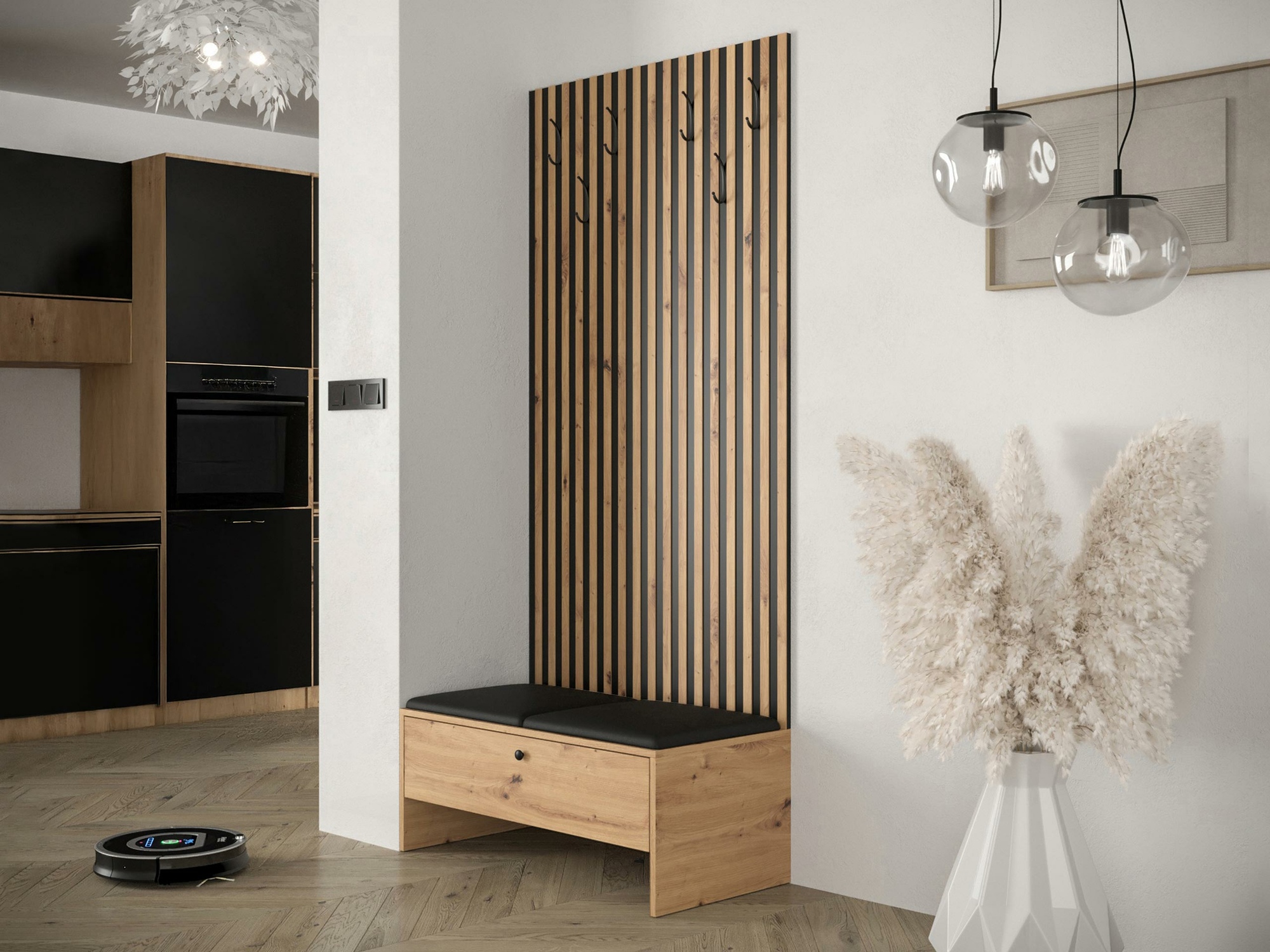 Set za hodnik Hartford 321 (Hrast Artisan + Soft 011)