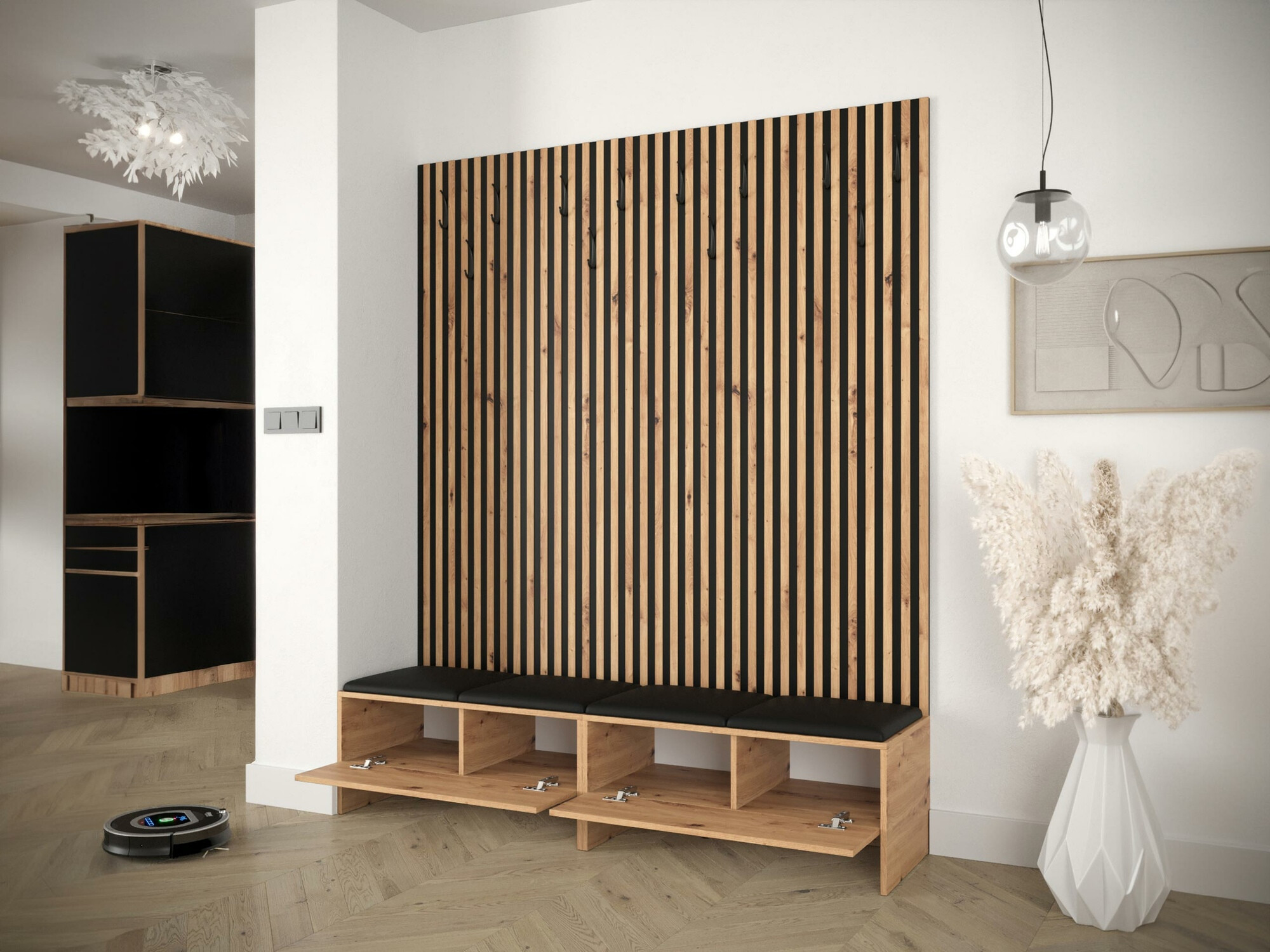 Set za hodnik Hartford 485 (Artisan hrast + Manila 09)