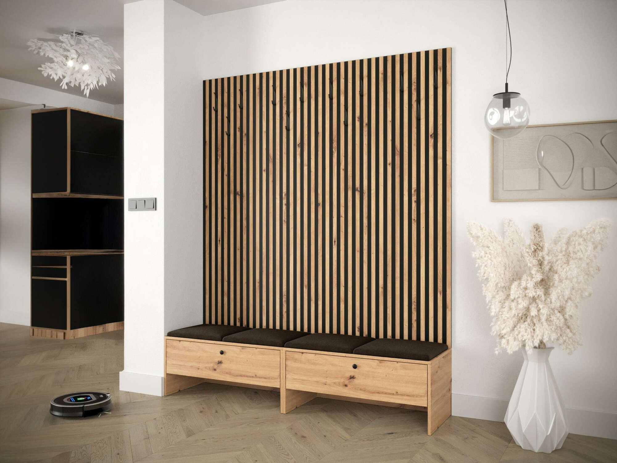 Set za hodnik Hartford 485 (Hrast Artisan + Manila 04)