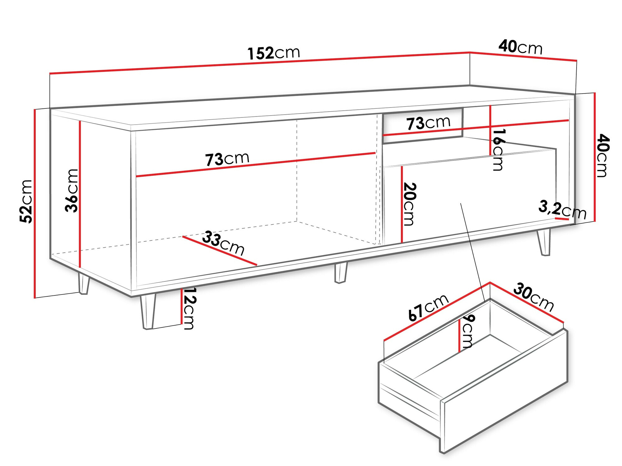 TV stol Comfivo Romtori