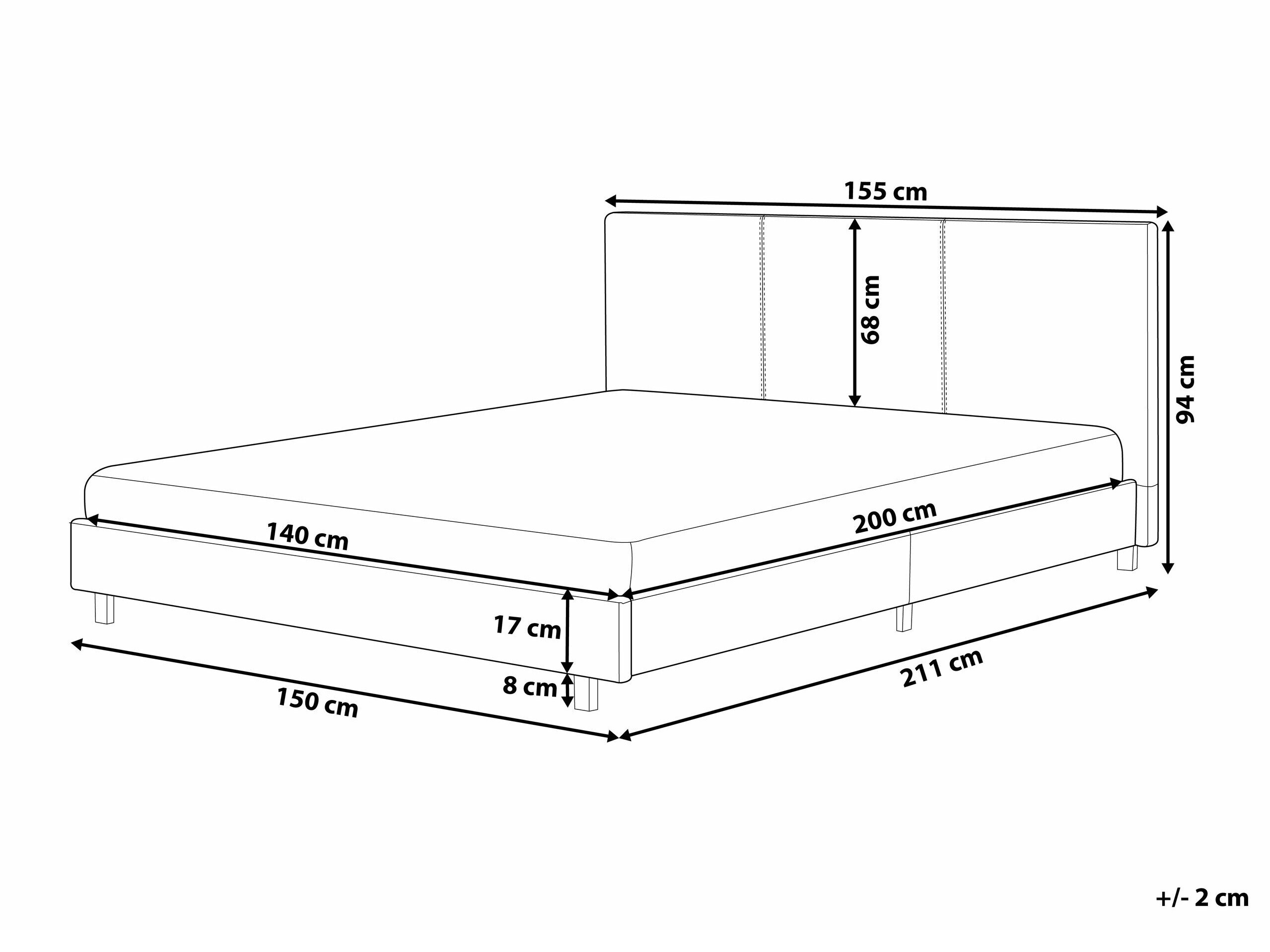 Krevet Berwyn 589 (Siva)