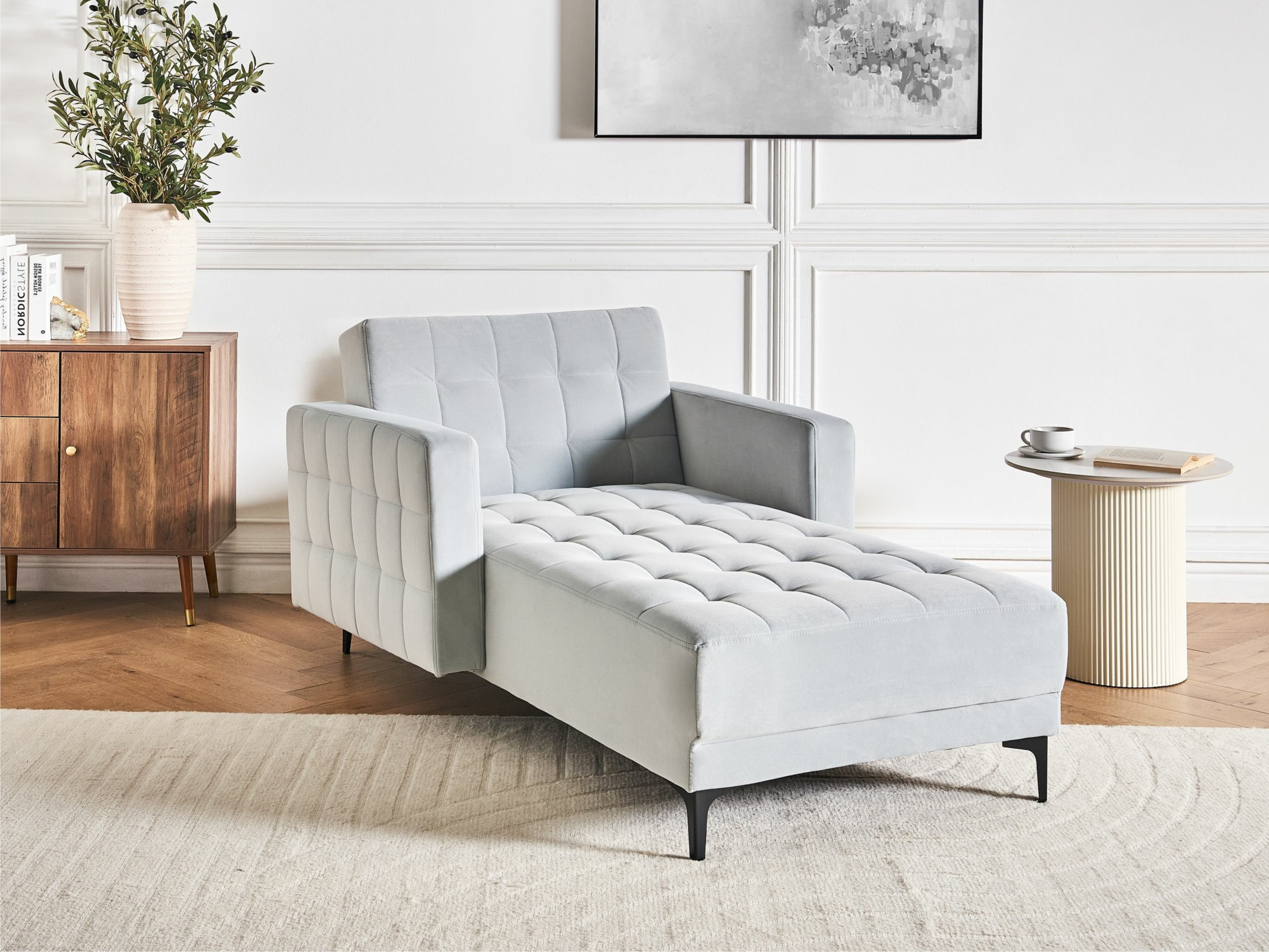 Ležaj Felvena 122 (Svijetlo siva)