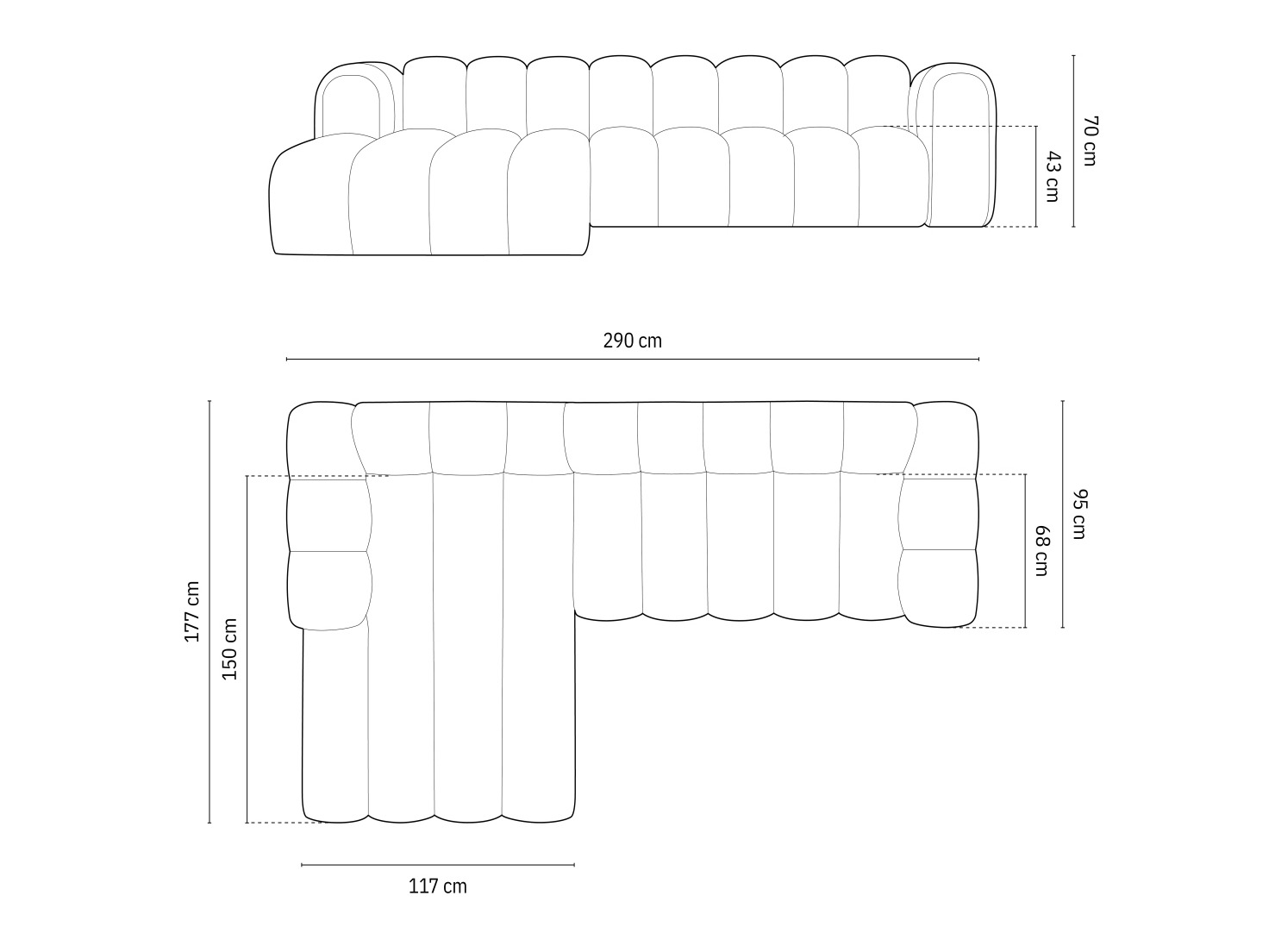 Modularna kutna garnitura Cirleve 106 (Haga 23)