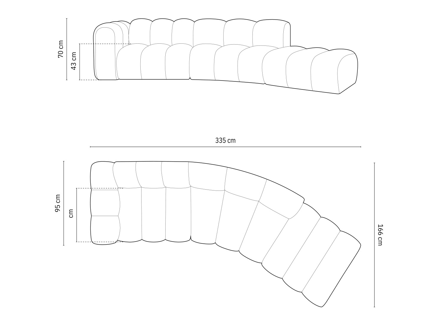 Modularna kutna garnitura Cirleve 107 (Salvador 14)