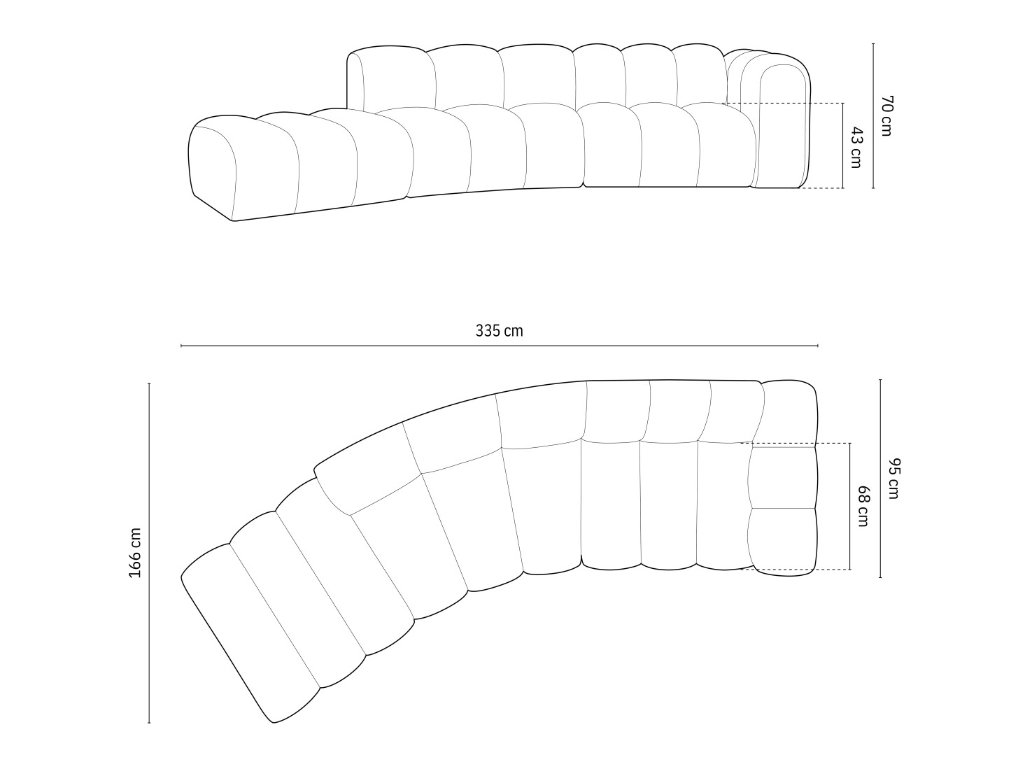 Modularna kutna garnitura Cirleve 107 (Salvador 19)