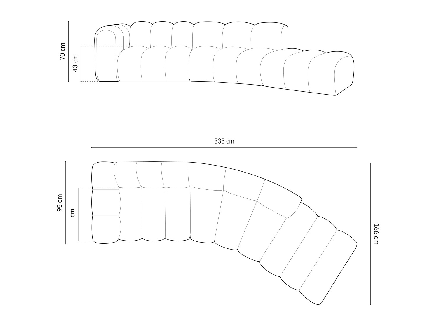 Modularna kutna garnitura Cirleve 107 (Salvador 5)