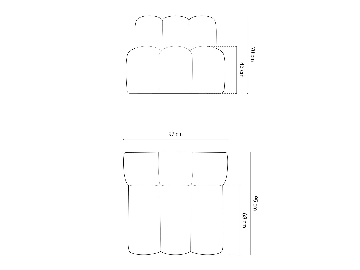 Modularna fotelja Cirleve 108 (Salvador 14)