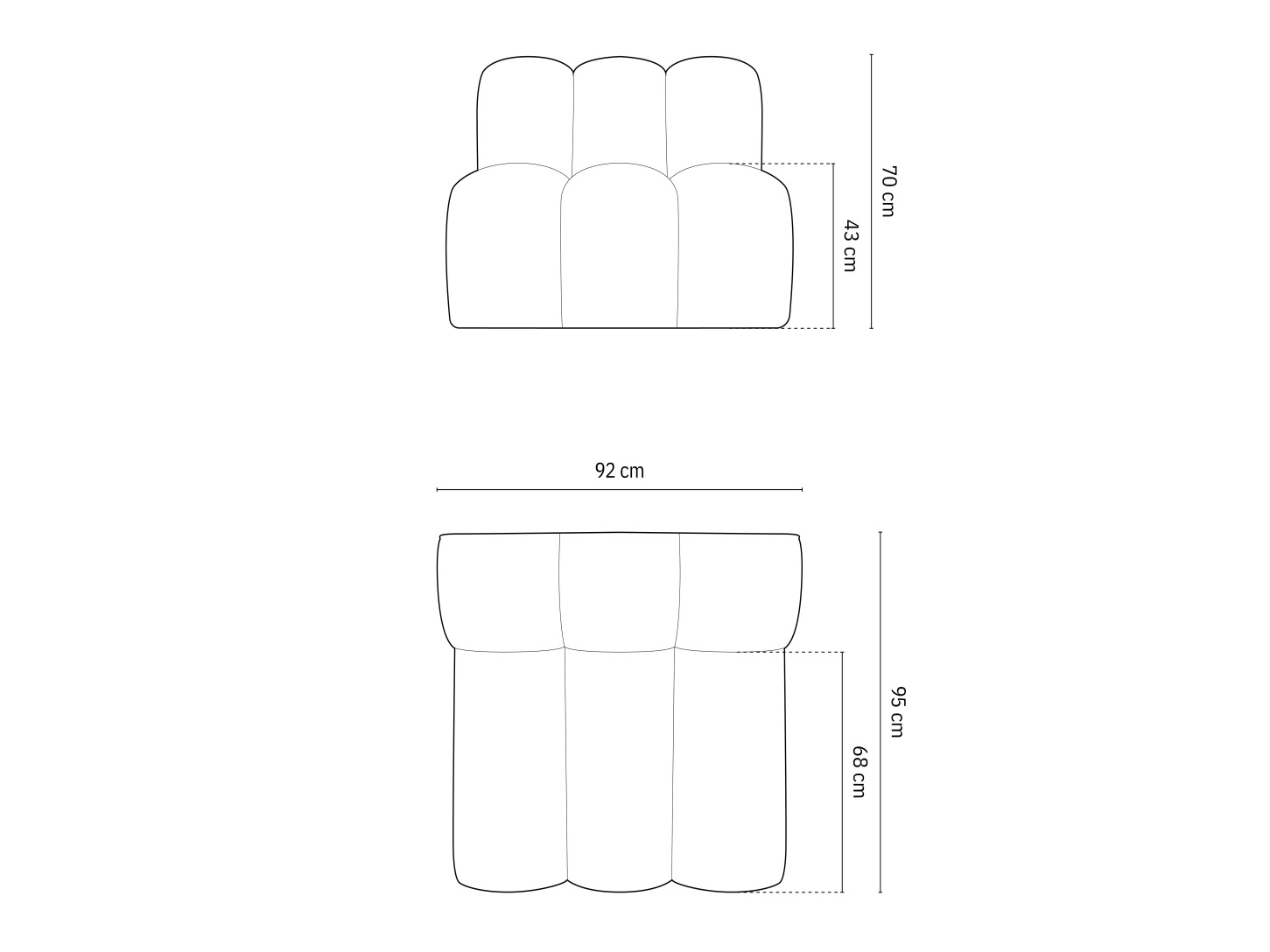 Modularna fotelja Cirleve 108 (Salvador 7)