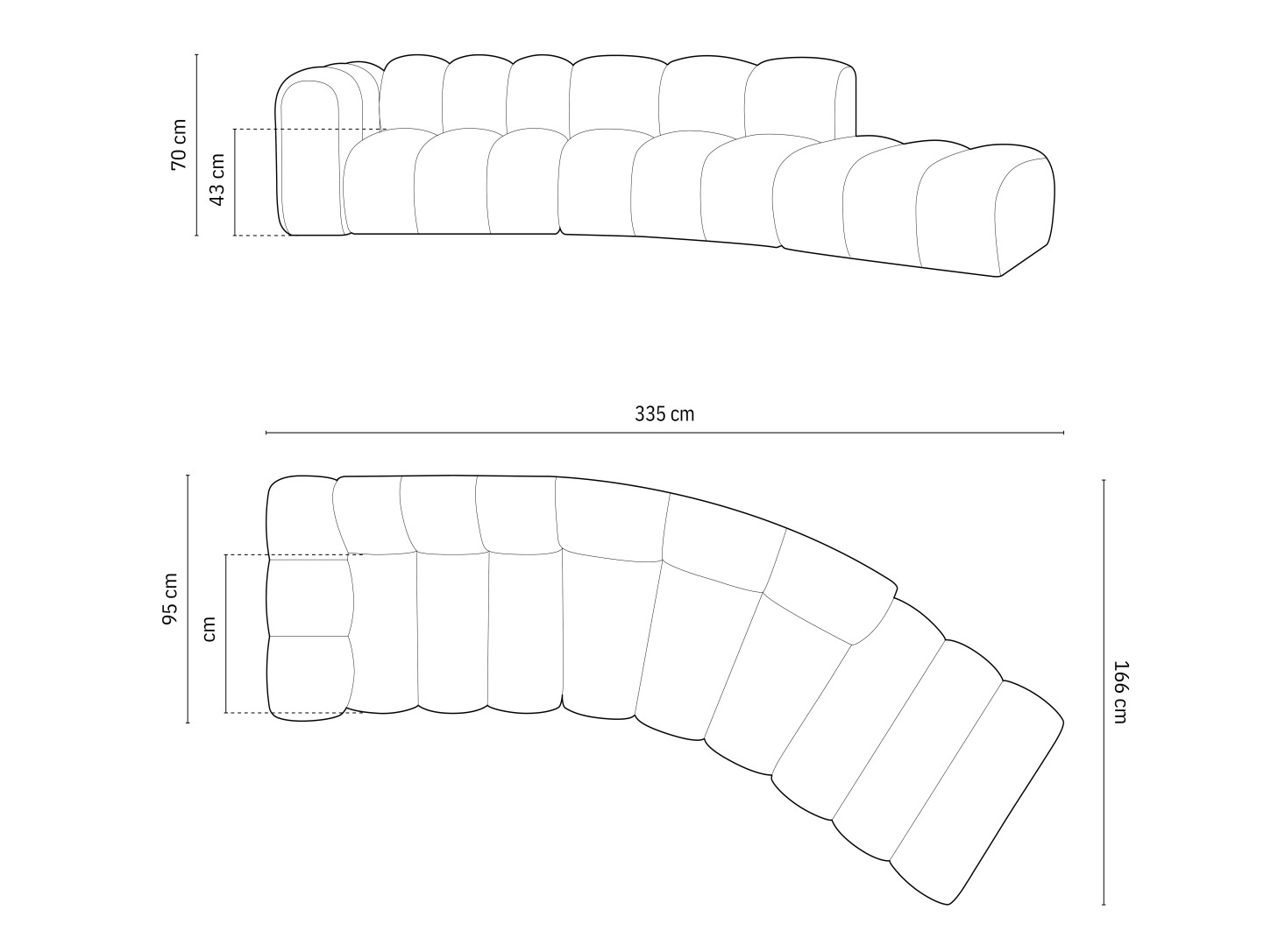 Modularna kutna garnitura Cirleve 107 (Salvador 12)