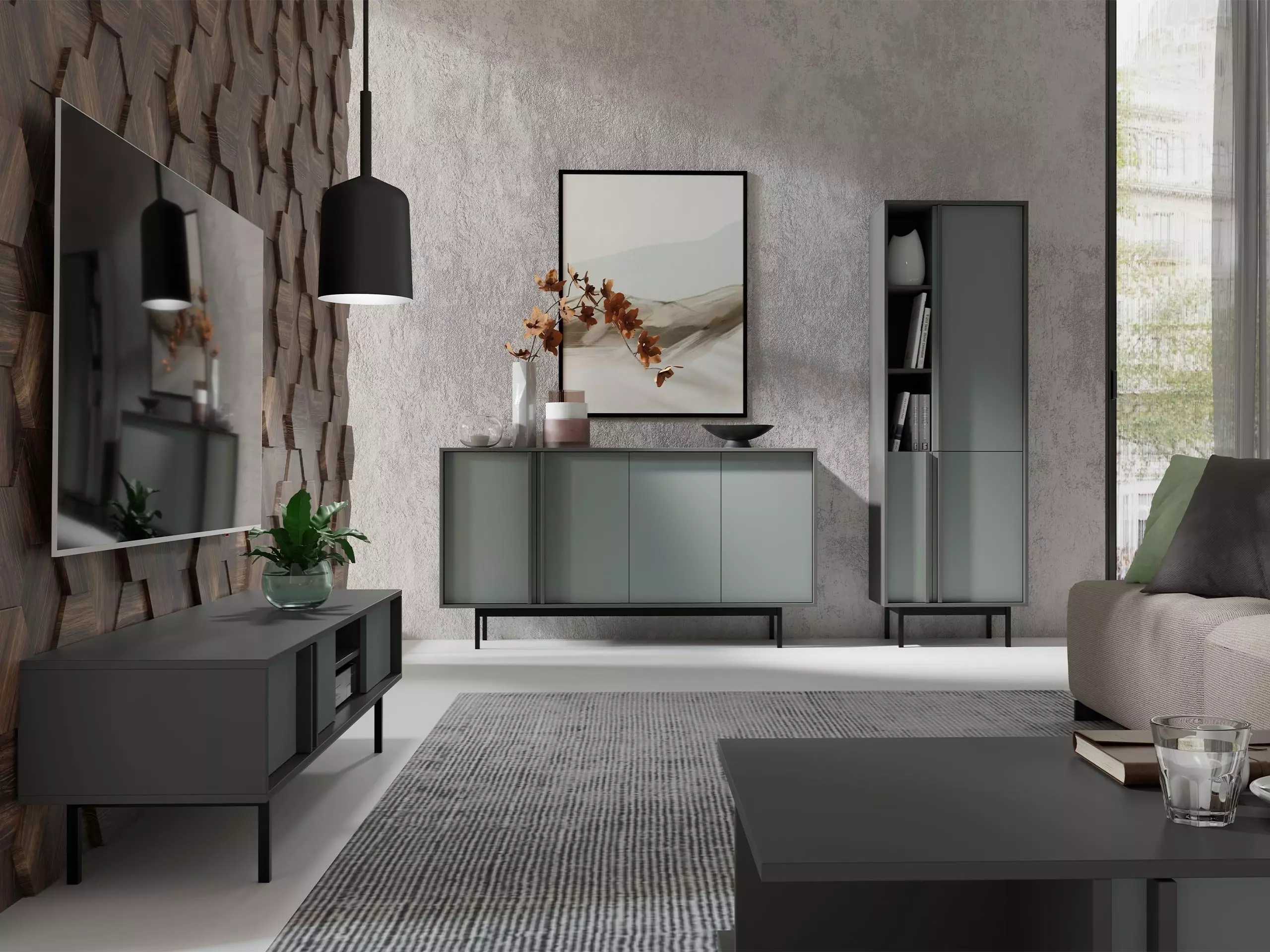 Komoda Levali 106 (Zagasito zelena)