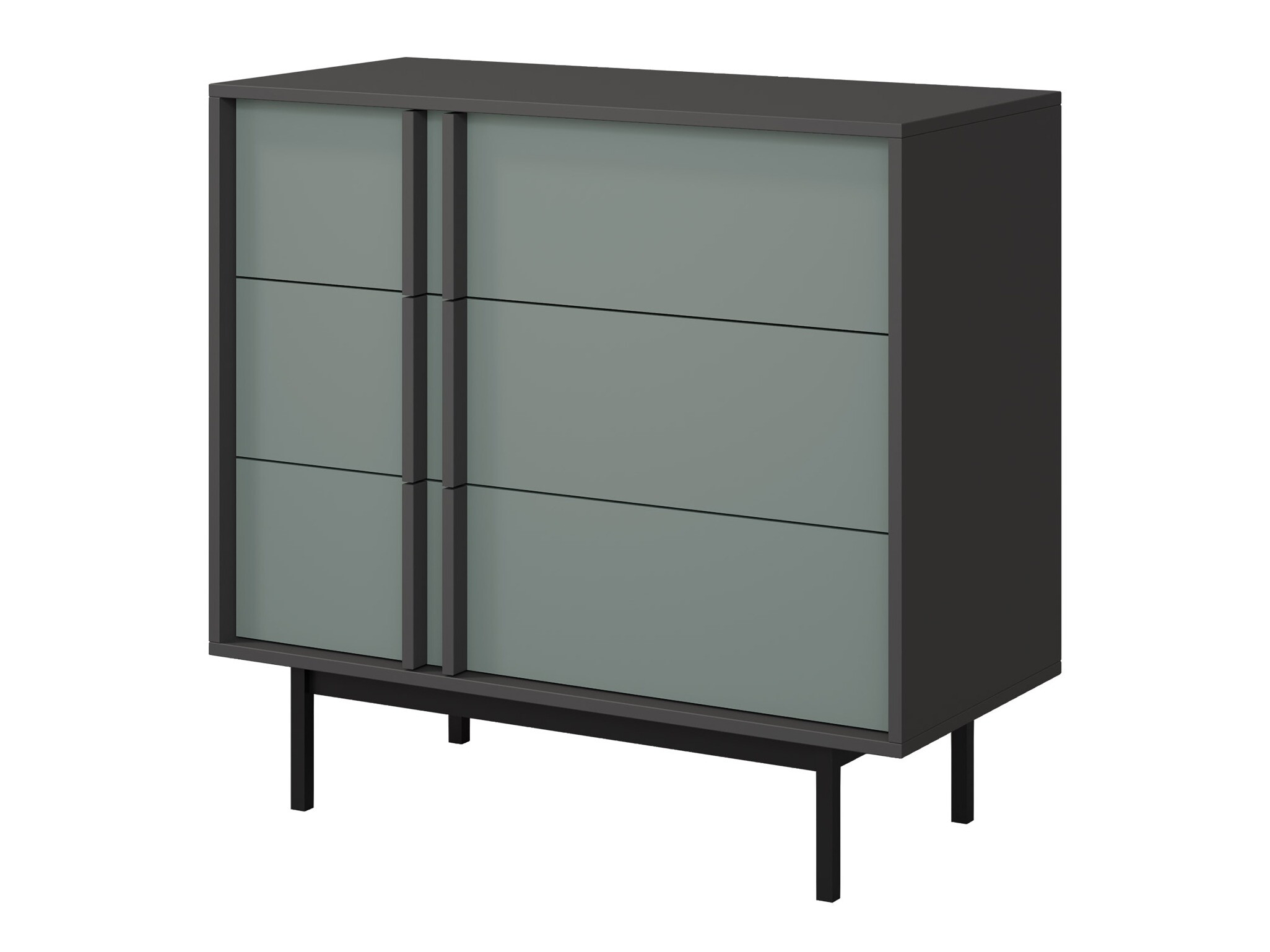 Komoda Levali 107 (Prašnjavo zelena)