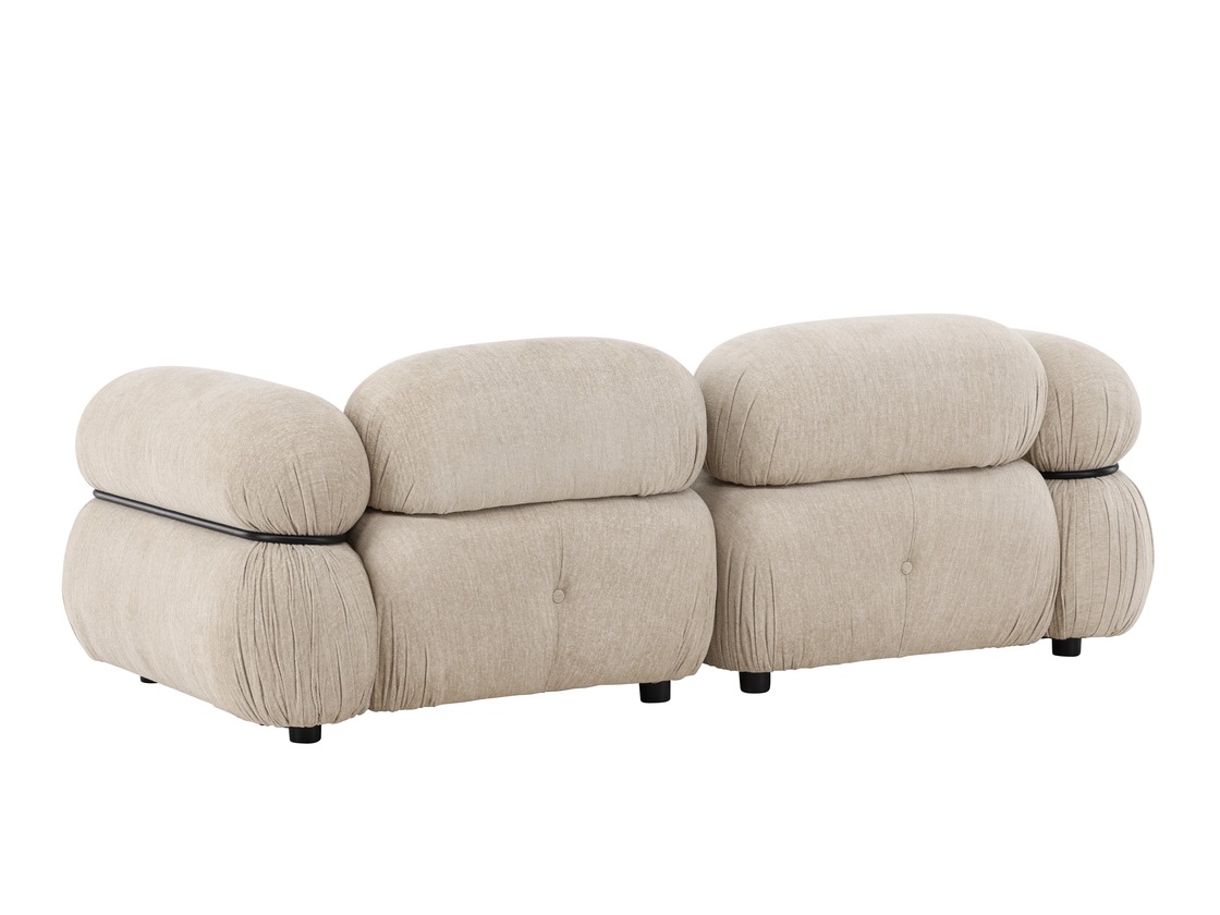 Modularan kauč Evardale 103 (Bež + Crna)