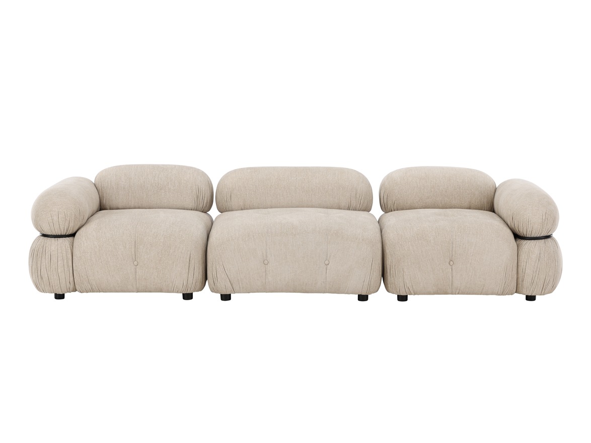 Modularan kauč Evardale 104 (Bež + Crna)