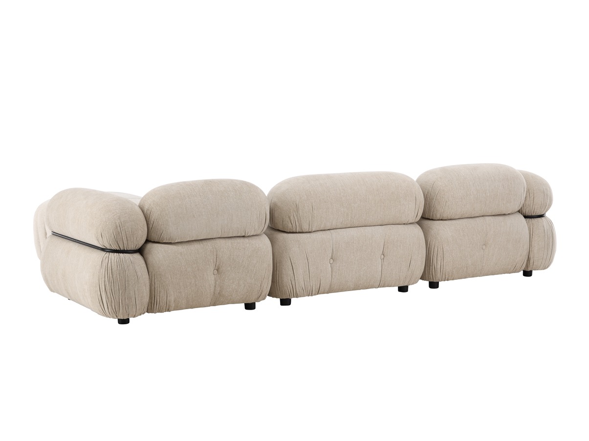 Modularan kauč Evardale 104 (Bež + Crna)