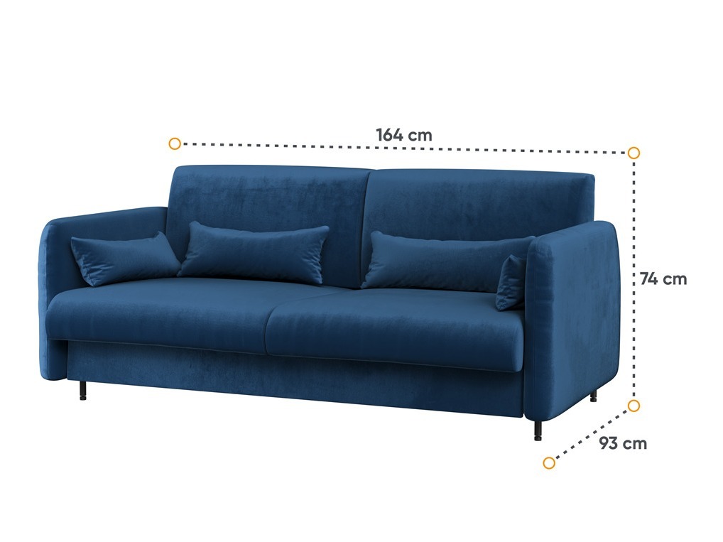Set namještaja Concept Pro Lenart VI (Sjajno bijela + Bijela + Plava)