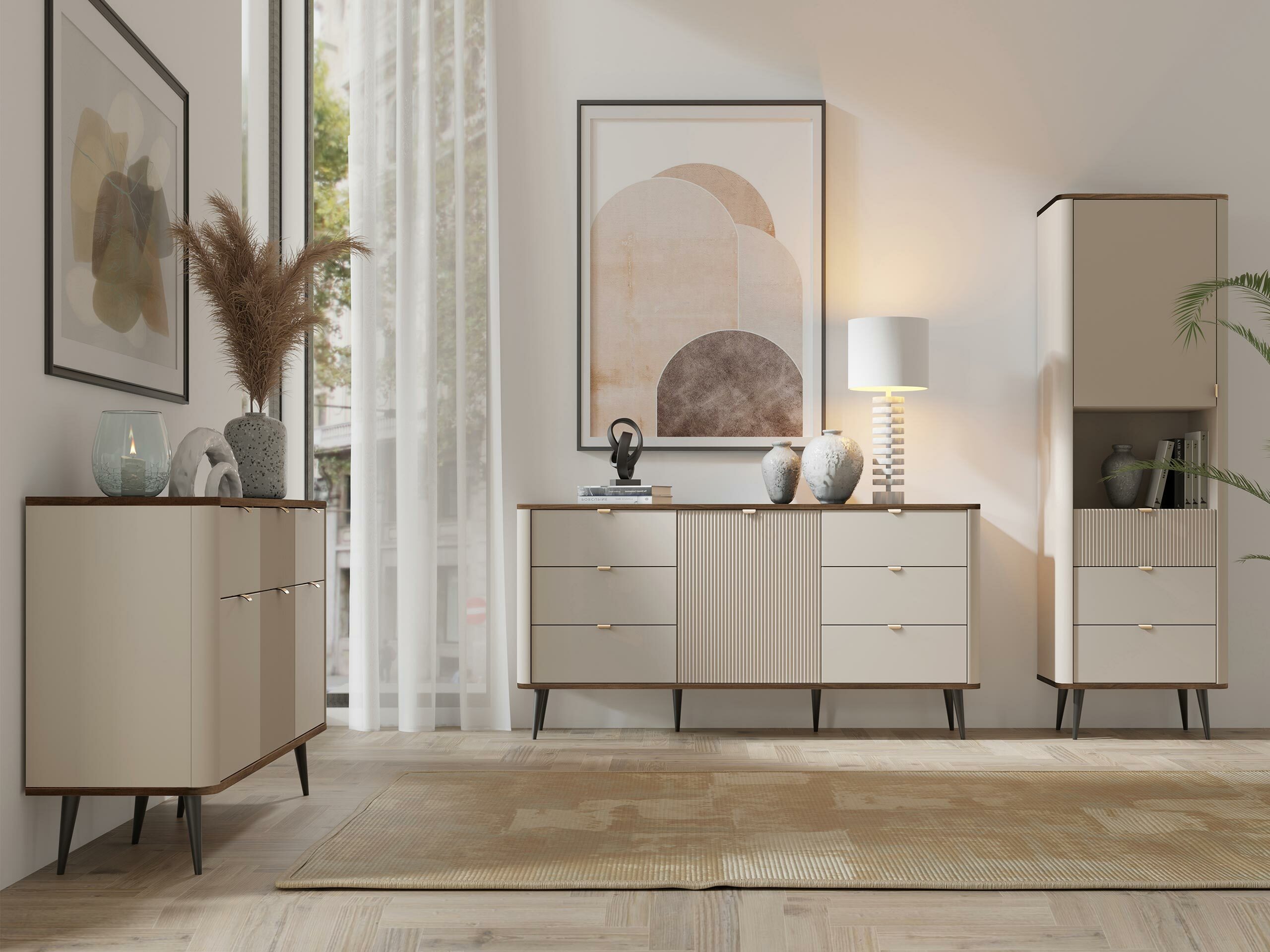 Komoda Lufela 107 (Kašmir + Orah)