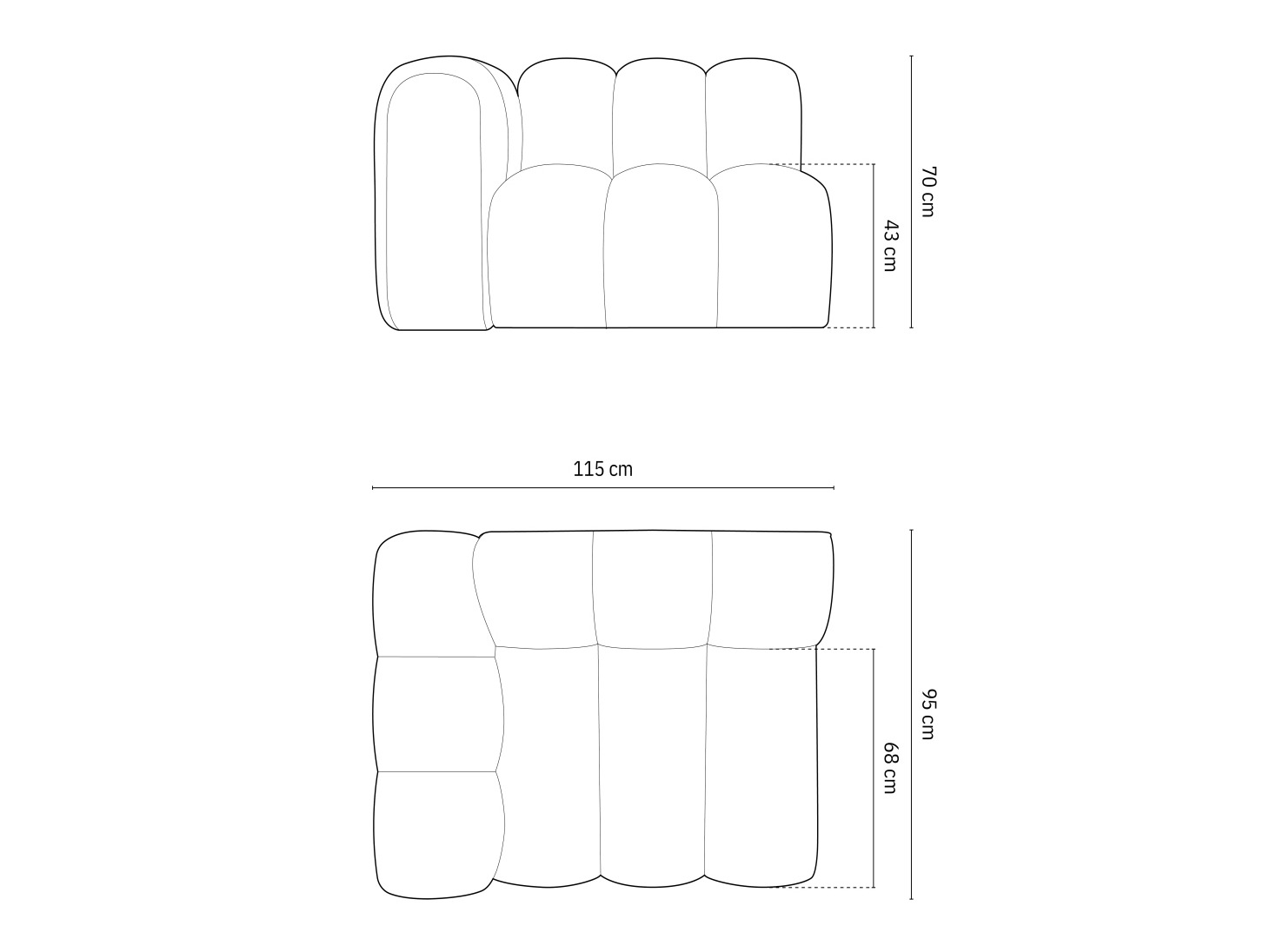Modularna fotelja Cirleve 110 (Salvador 14)