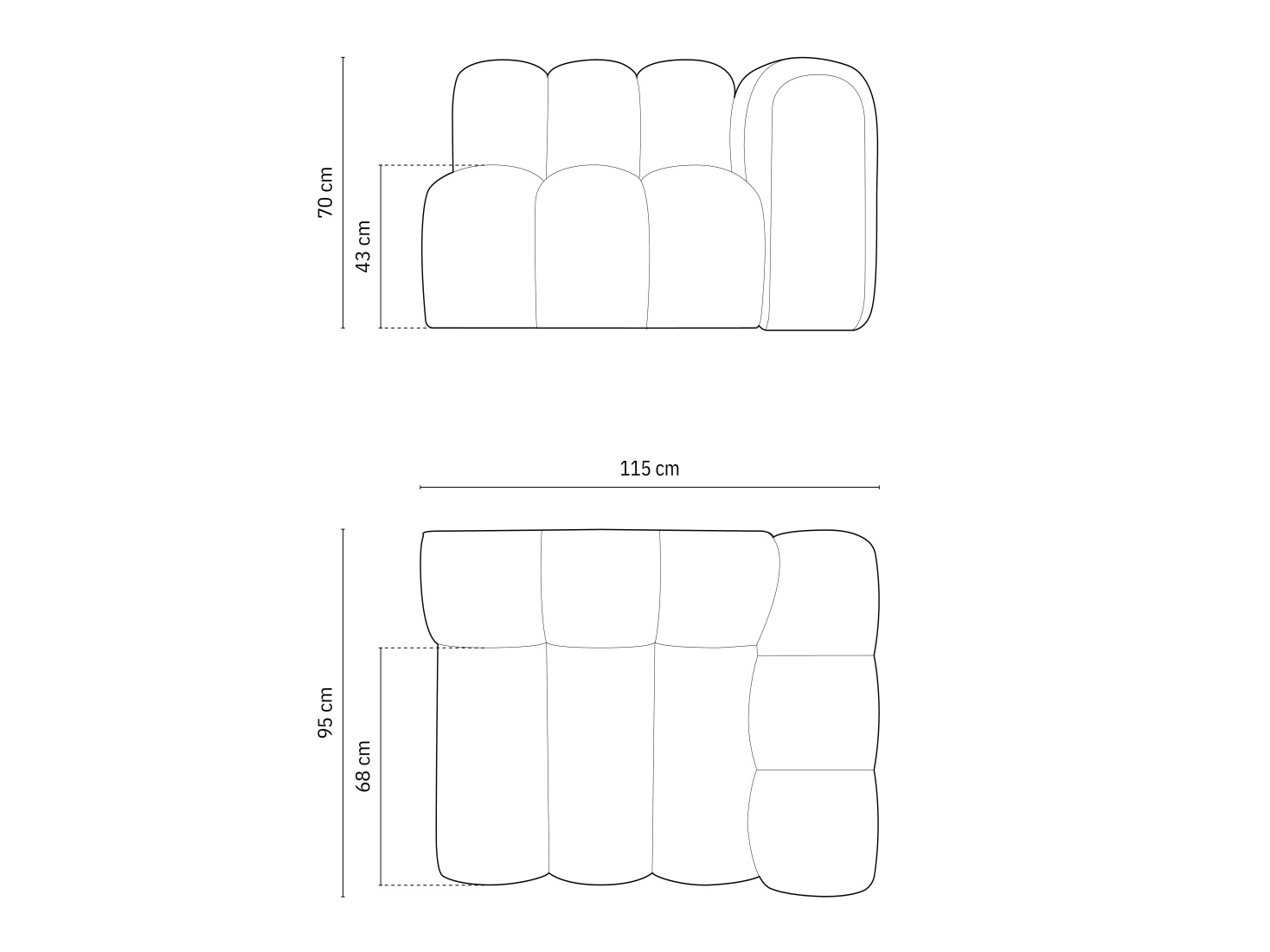 Modularna fotelja Cirleve 110 (Salvador 19)